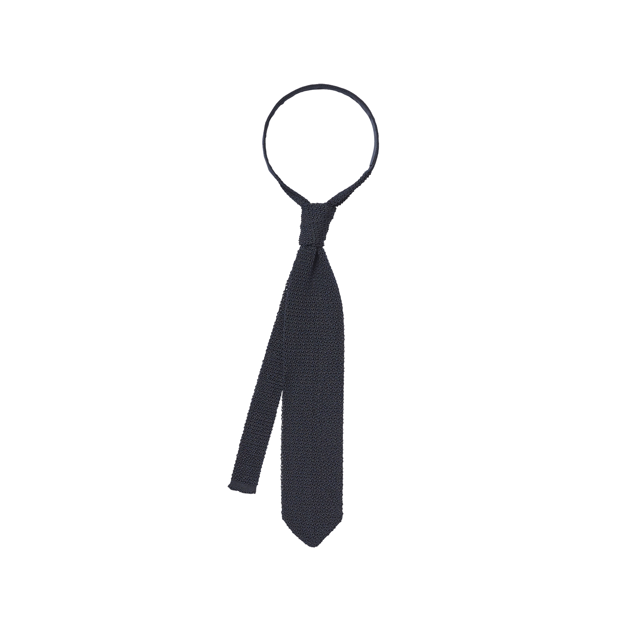 P Johnson Navy Green Silk Knit Tie