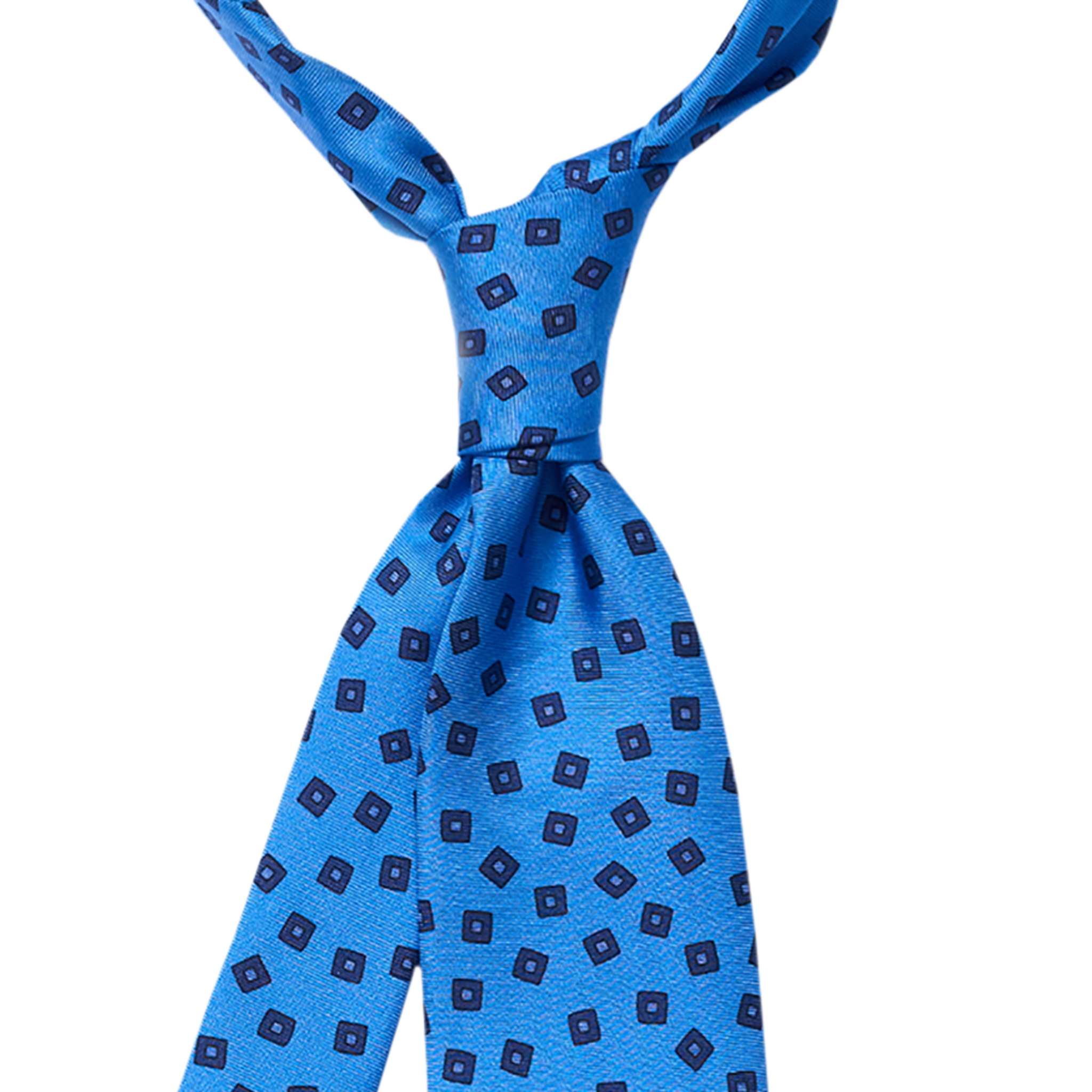 P Johnson Cornflower Varenna Print Tie