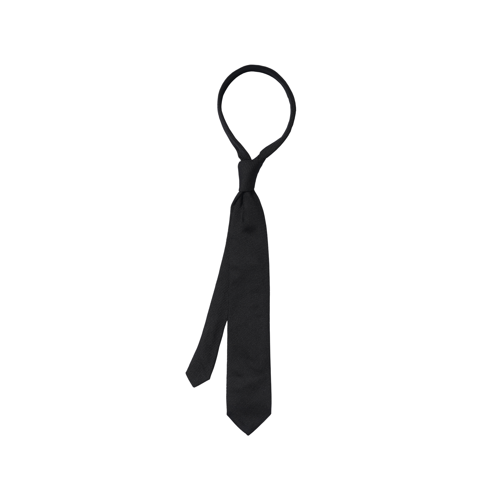 P Johnson Black Small Grenadine Tie
