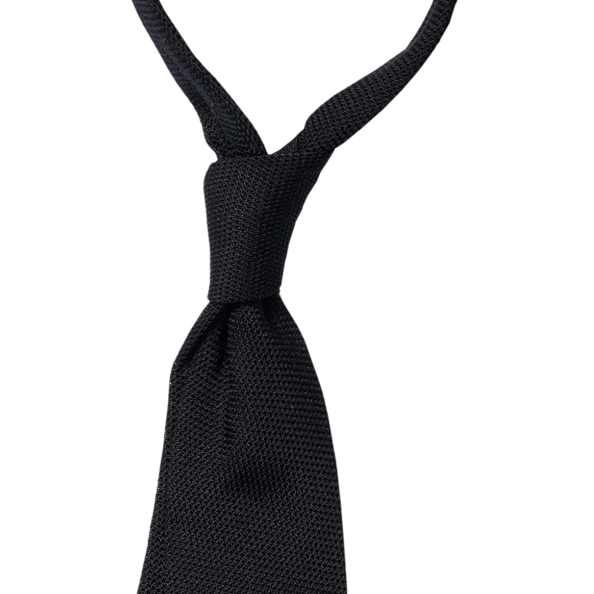 P Johnson Black Small Grenadine Tie