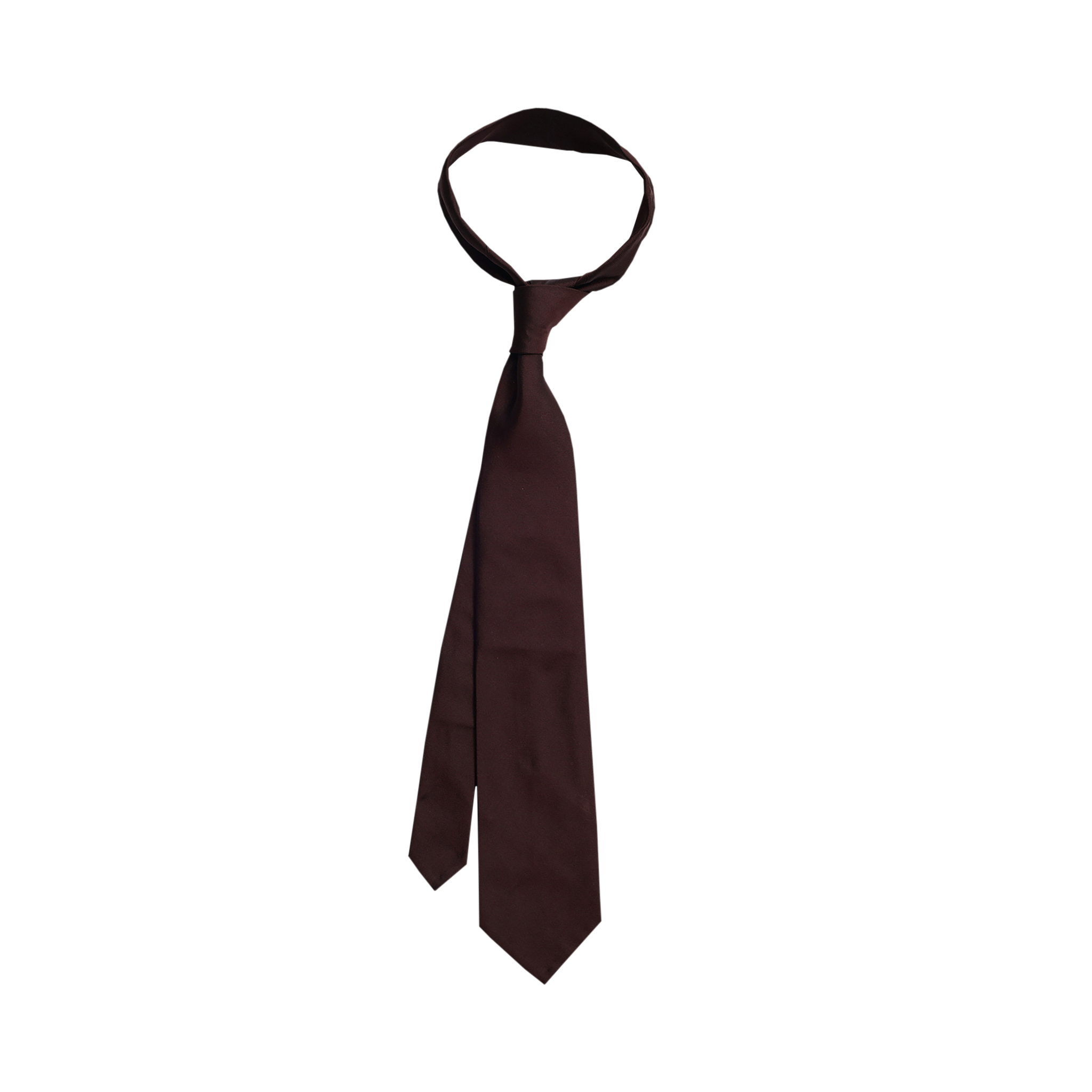 P Johnson Burgundy Silk Tie