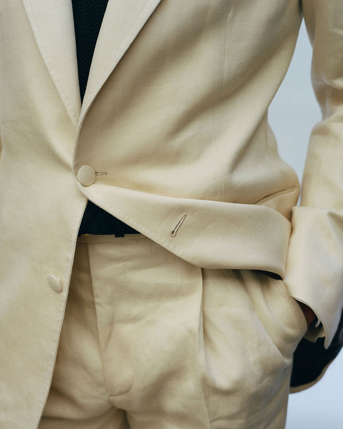 P Johnson Linen Suit Butter Yellow 