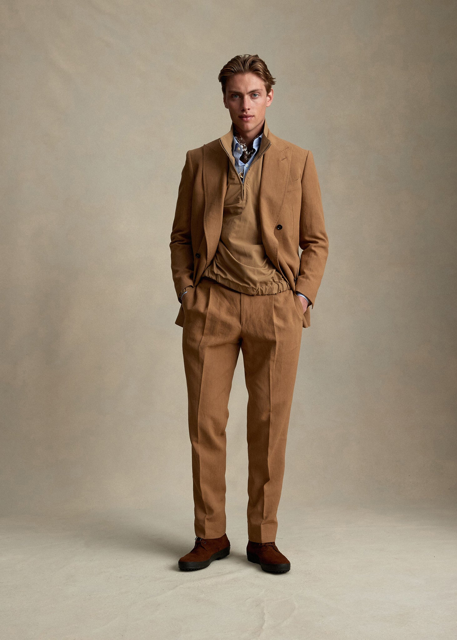 スーツ OVY  Grampians WoolStandard Tailor Setup BNWT Z Zegna Techmerino Wash&Go Grey Wool Suit EU 46 US 36