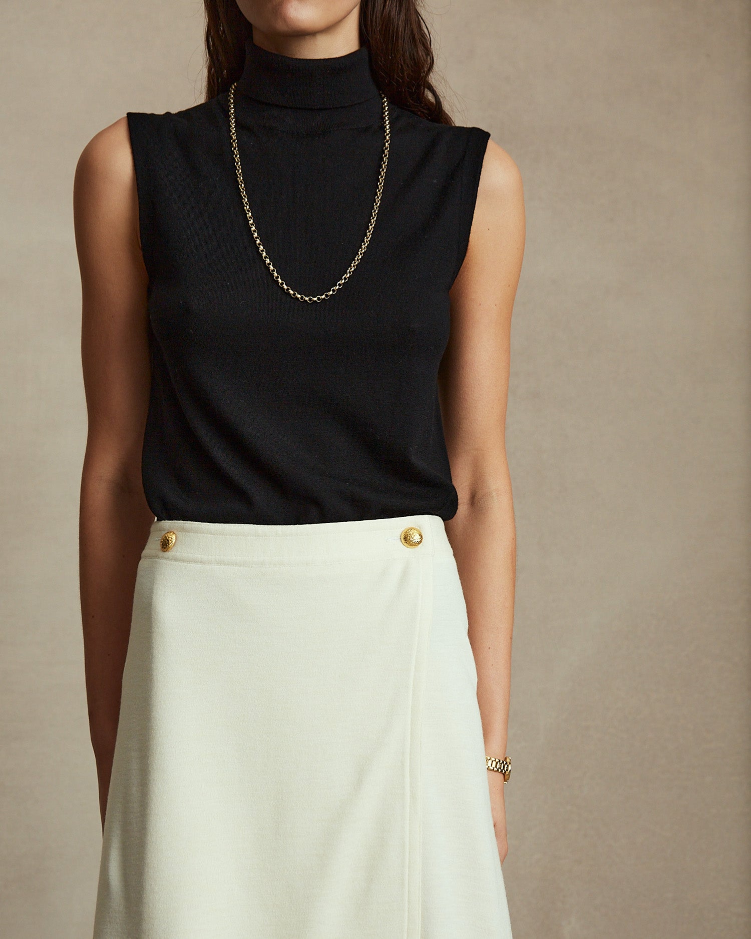 Rose Wrap Skirt - Off White