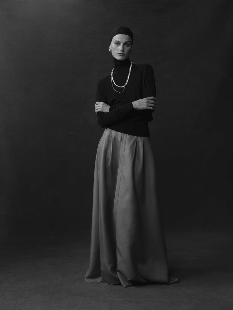 Kahlo Skirt - Taupe Dupioni