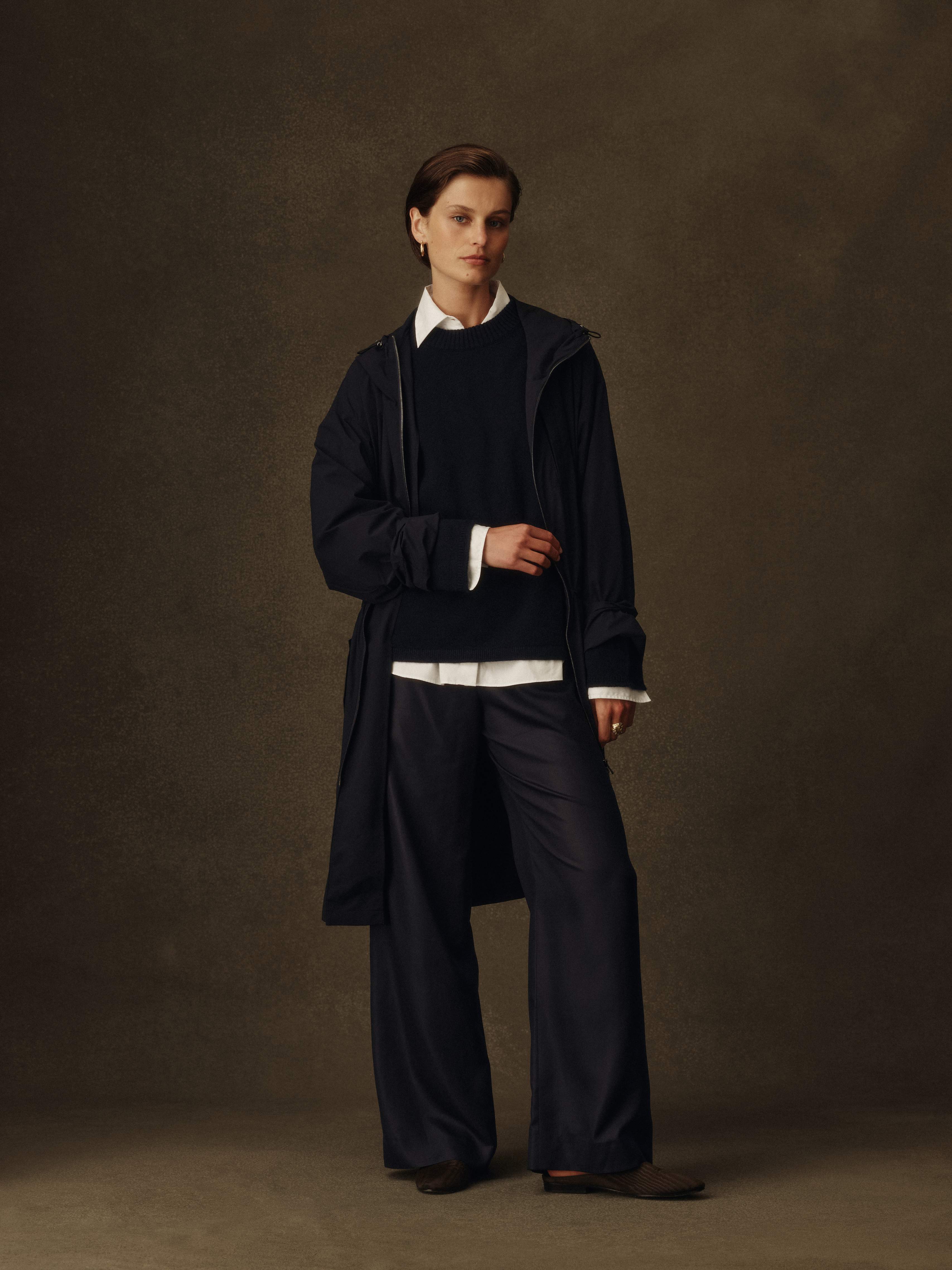 Bez Femme Rain Mac - Navy