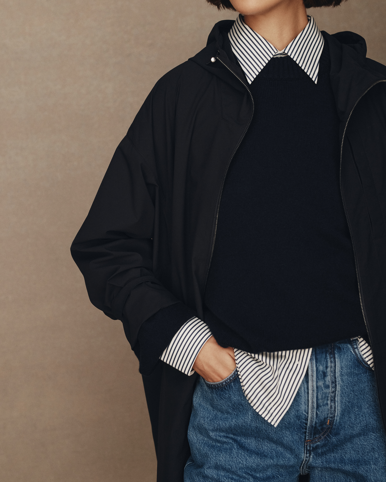 Bez Femme Rain Mac - Navy