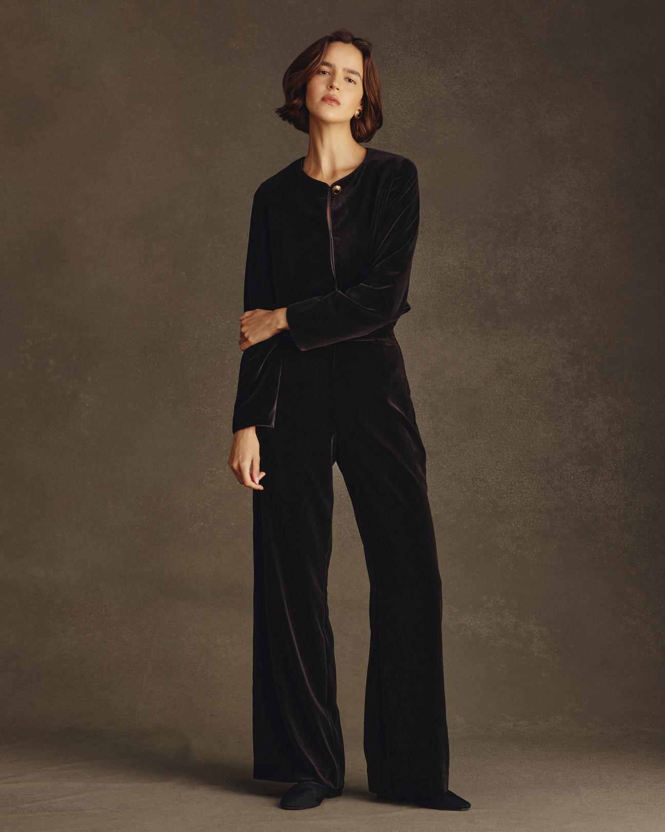 Sofia Trouser - Black Velvet
