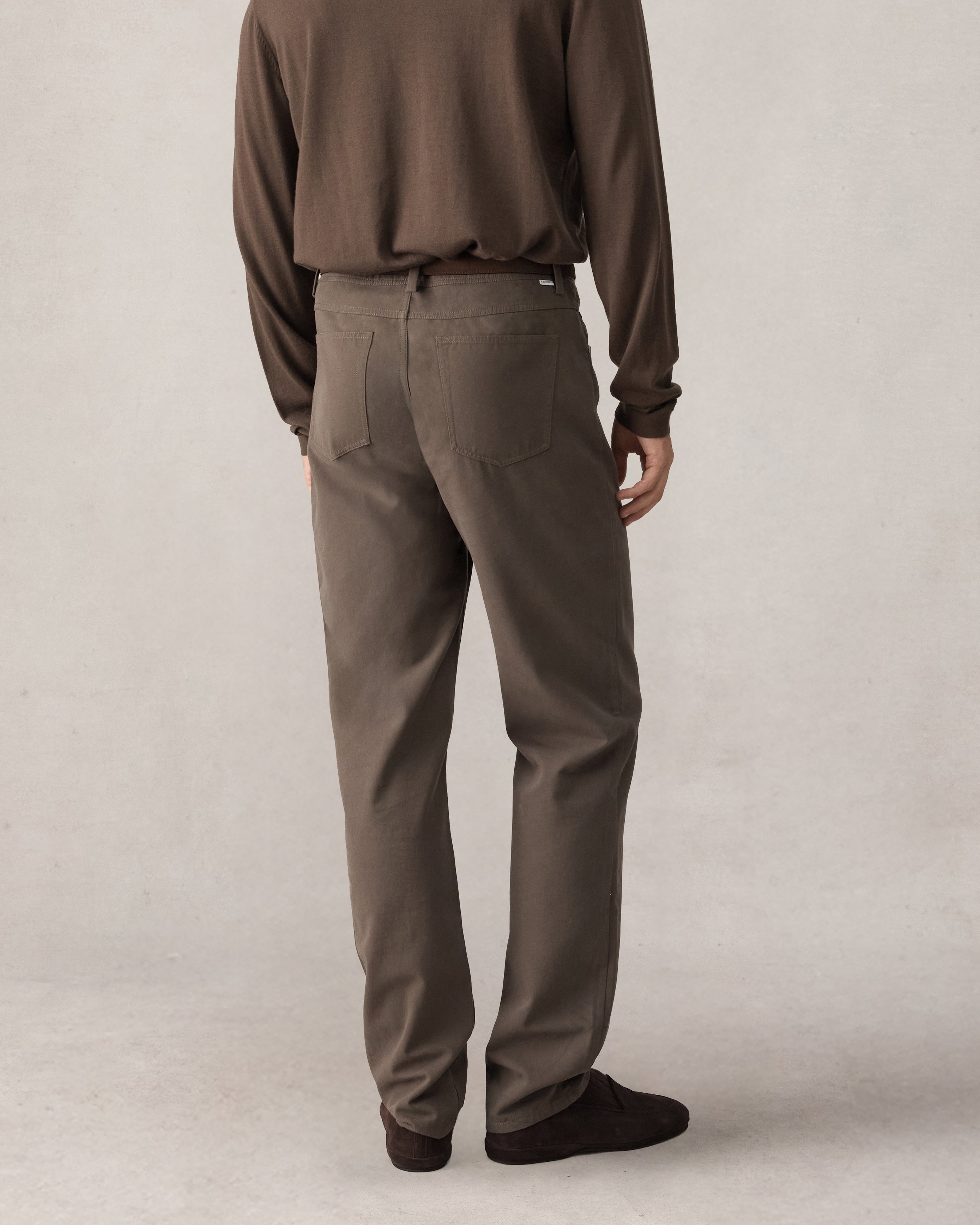 Five Pocket Canvas Trouser - Khaki