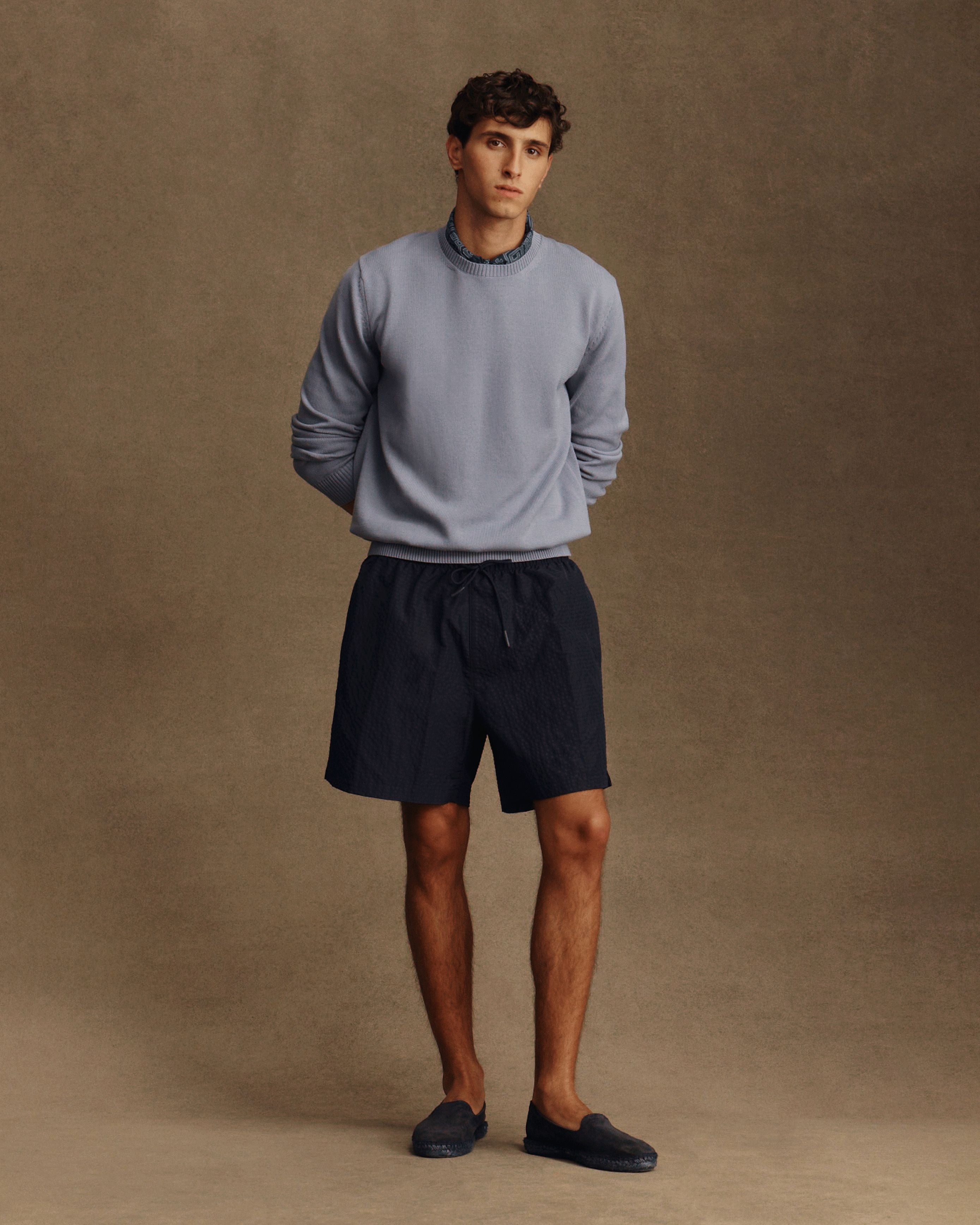 Yachtie Sweater - Denim Blue