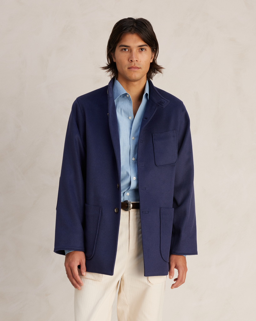 Blue Cashmere Corbu Jacket