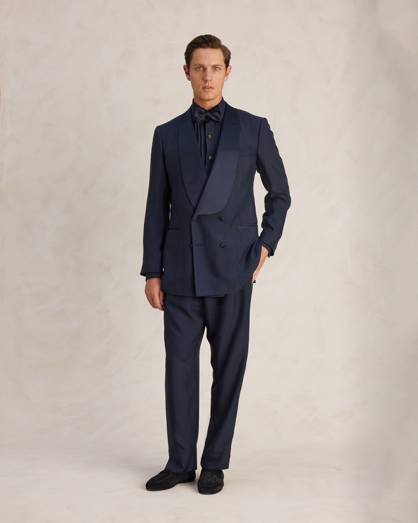 Double breasted sales shawl lapel tuxedo