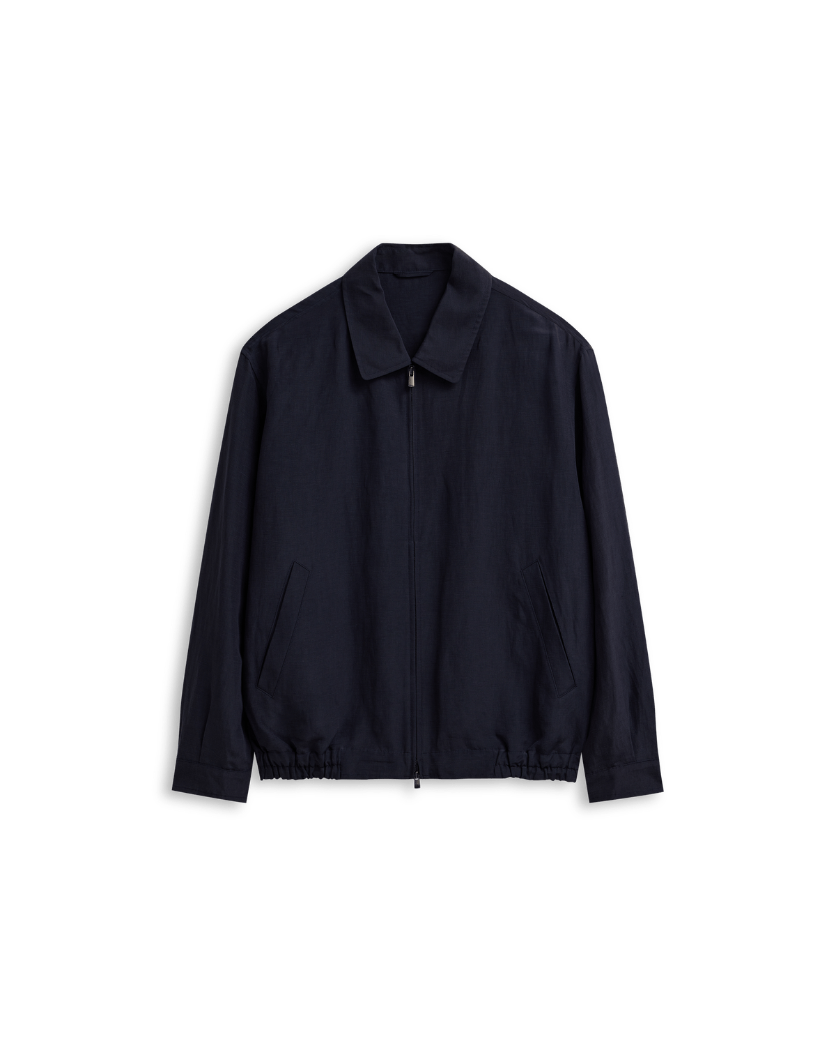 Alain Jacket - Navy Silk Linen