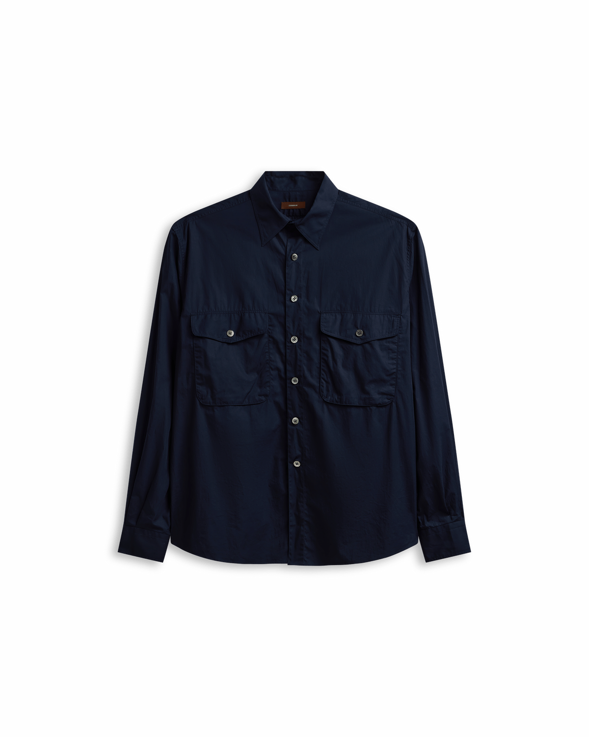 Alby Shirt - Navy Poplin