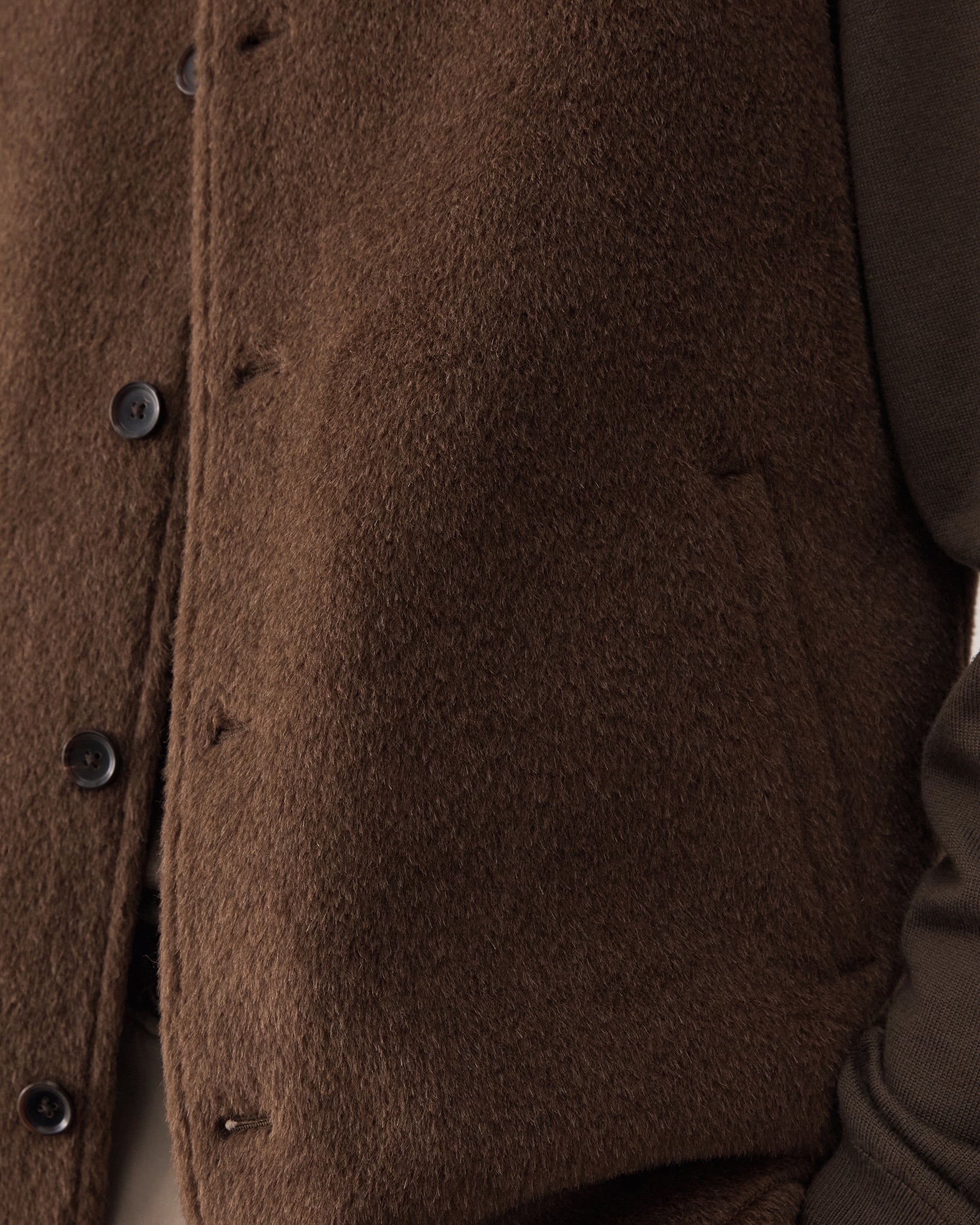 Alpaca Vest - Brown