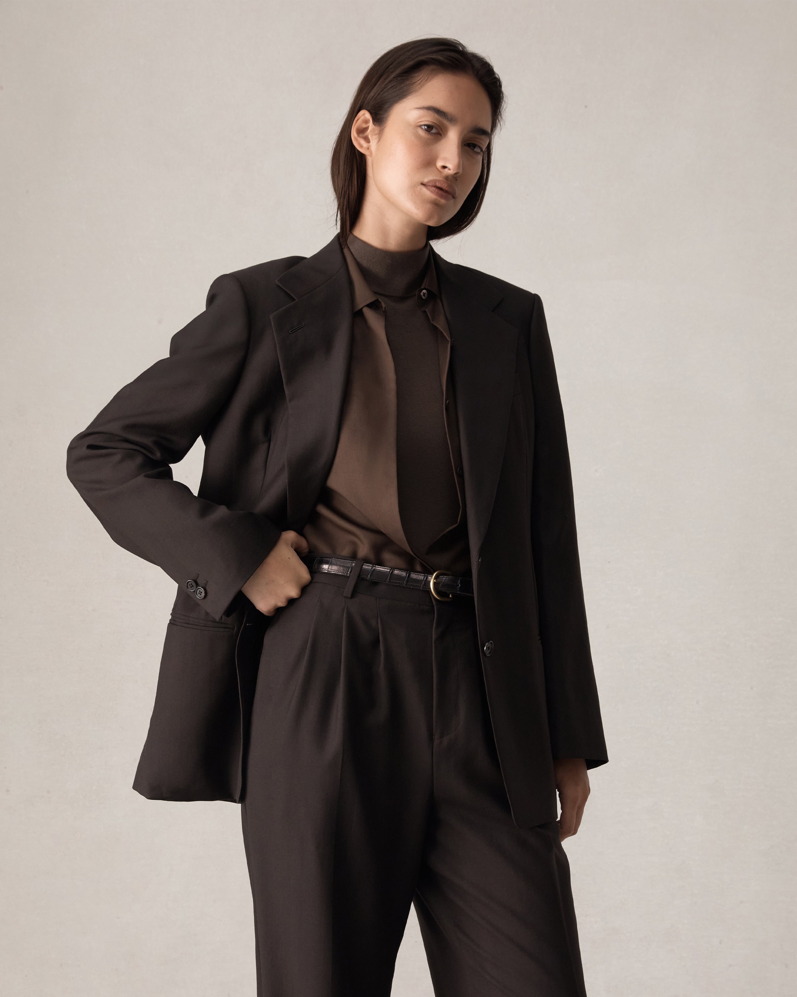 Ava Blazer - Espresso