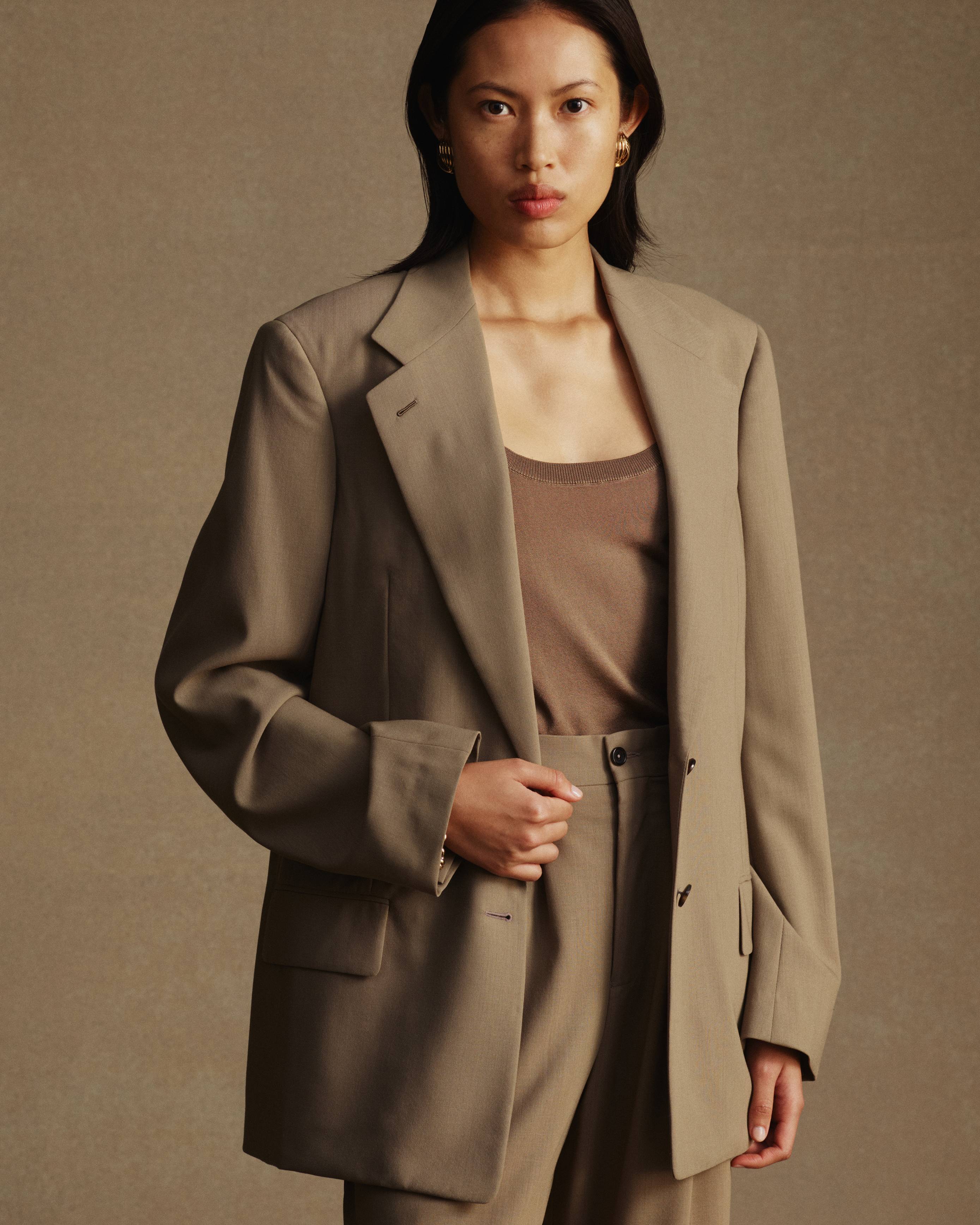 Ava Blazer - Taupe