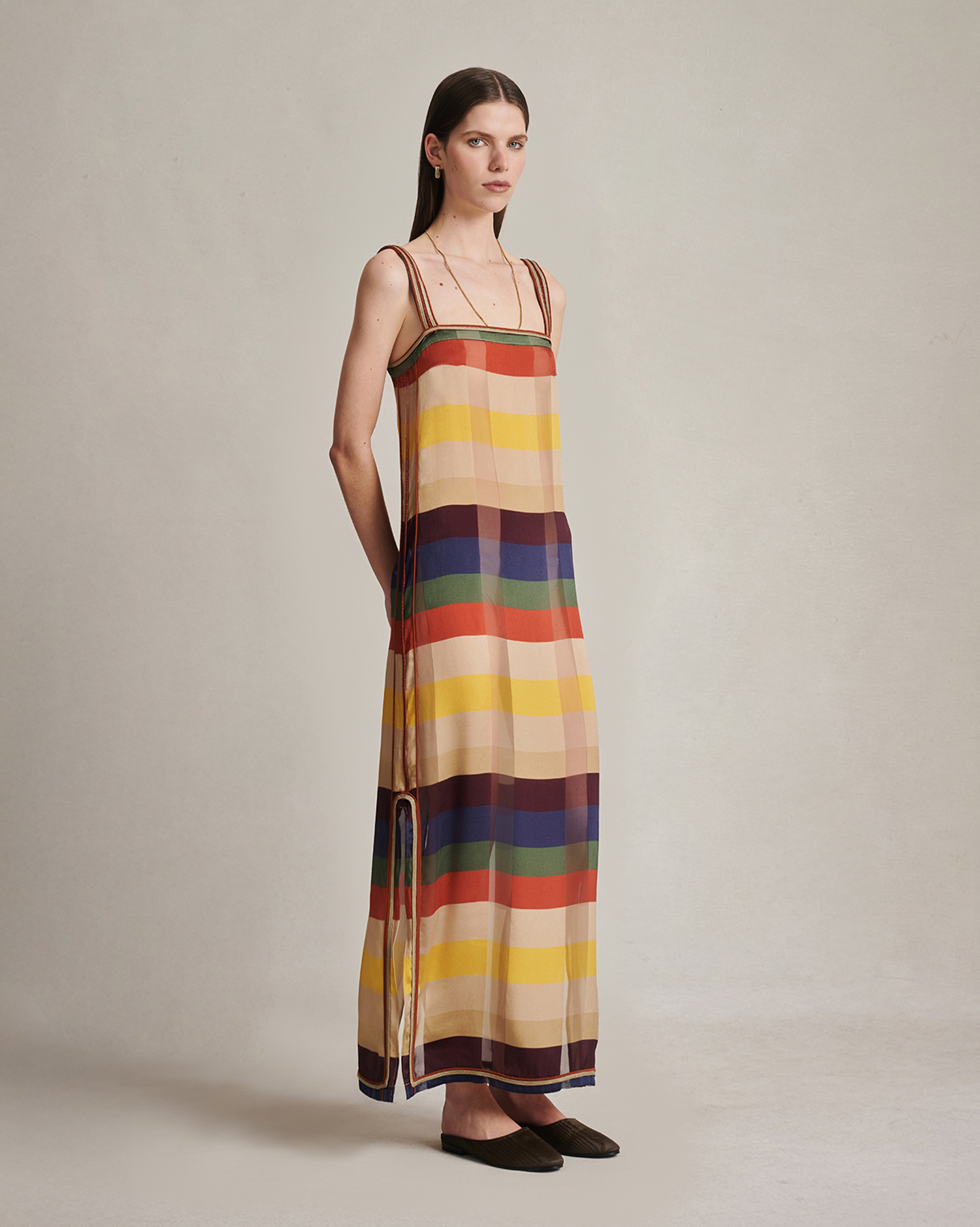 Bebé Maxi Dress- Venetian Stripe