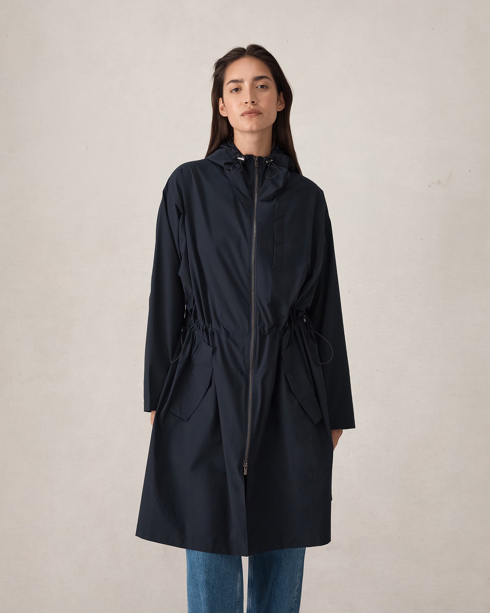 Bez Femme Rain Mac - Navy