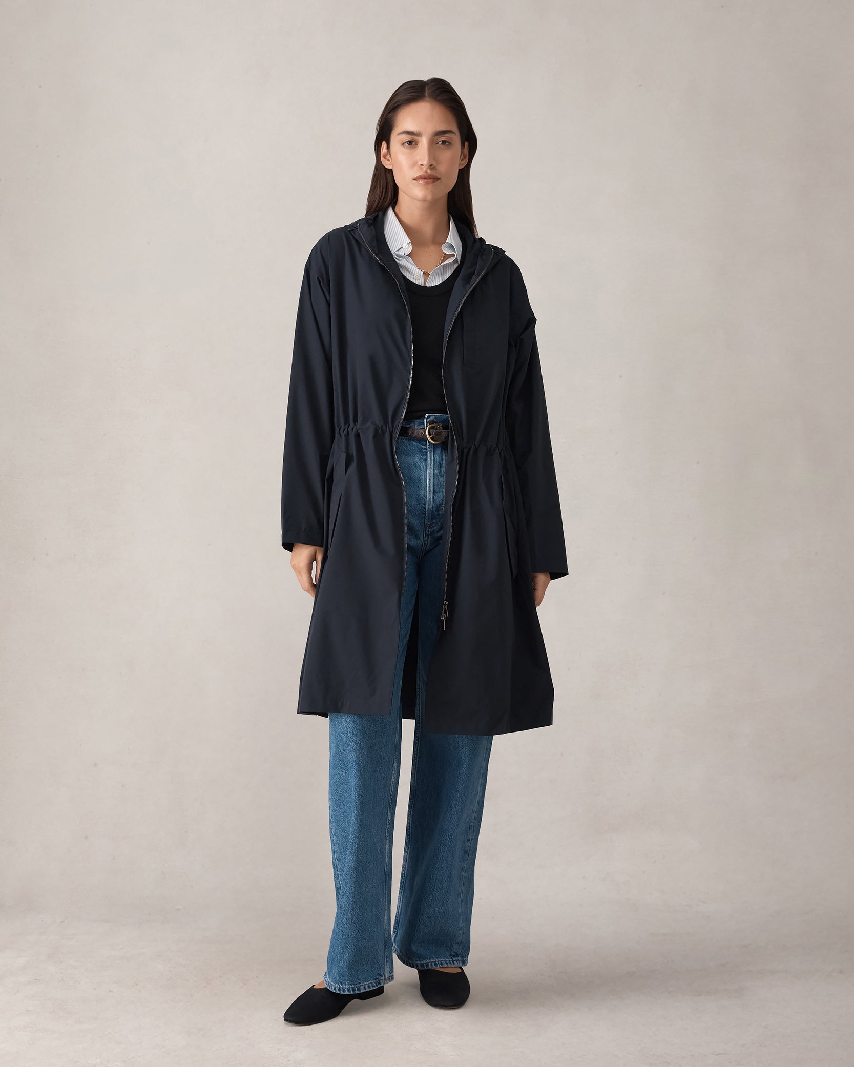 Bez Femme Rain Mac - Navy