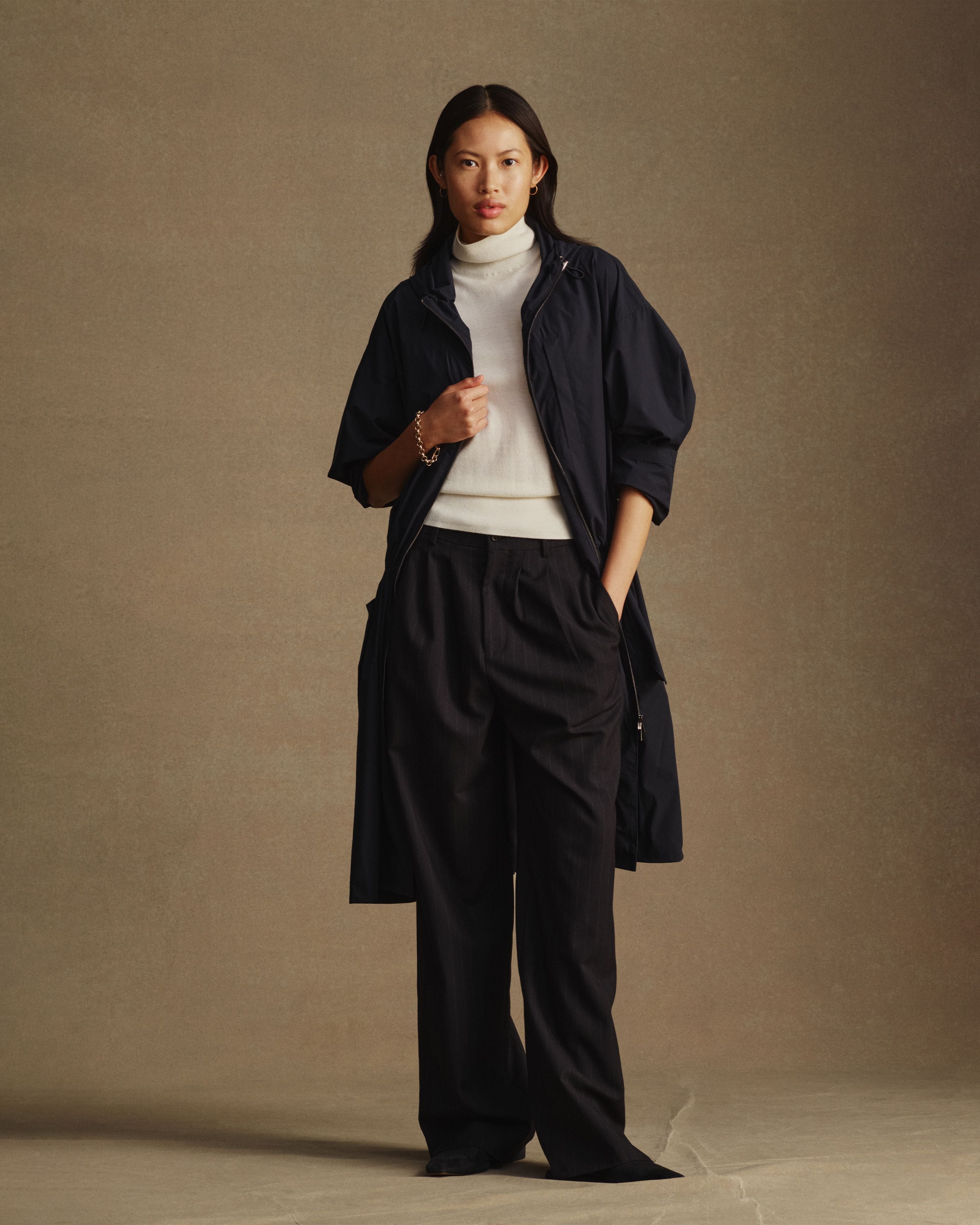 Bez Femme Rain Mac - Navy