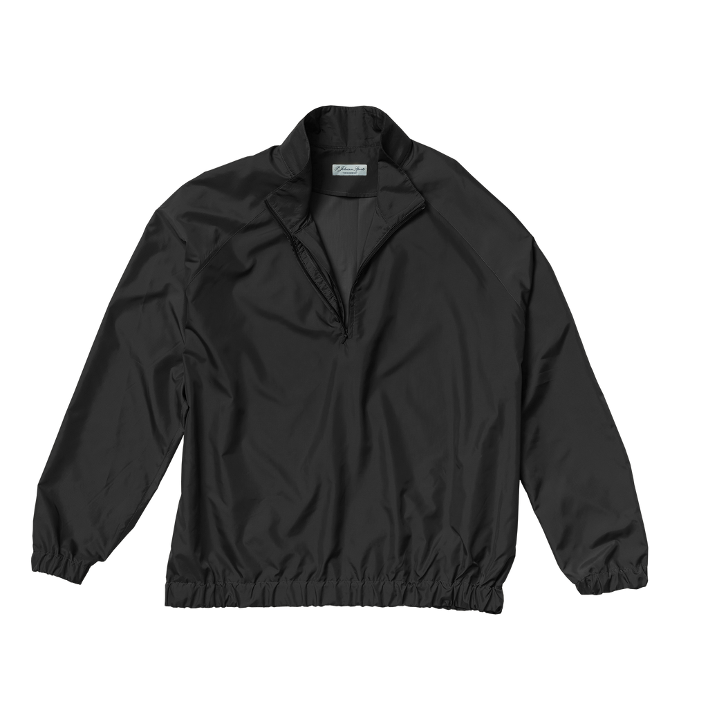 Black Shiny Quarter Zip | P Johnson