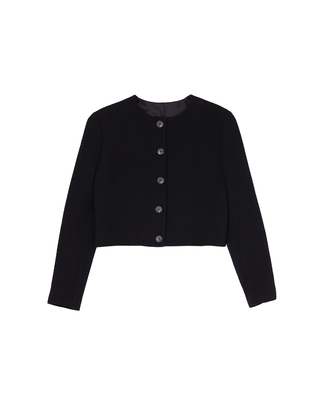 Black Crepe Corta Jacket