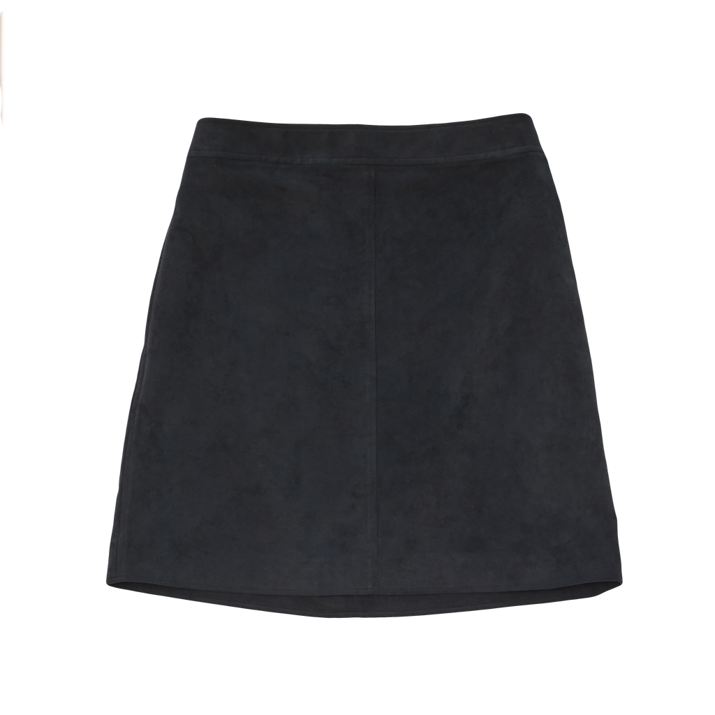 Black Suede Kristina Mini Skirt