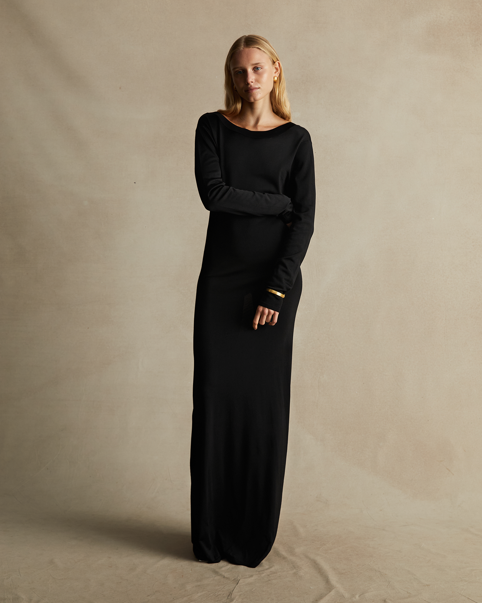 ワンピース theredthreadoneshoulder shirt knit dress THEREDTHREAD / ザレッドスレッド】S oneshoulder shirt knit dress