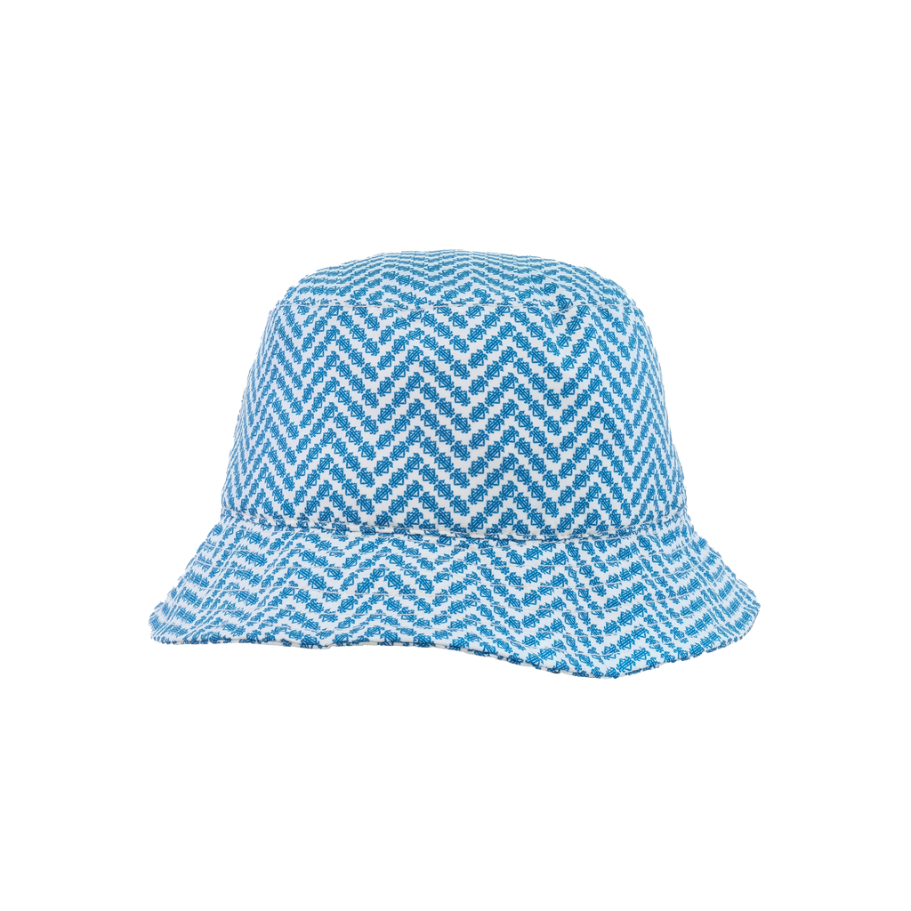 Blue GHT Herringbone Bucket Hat