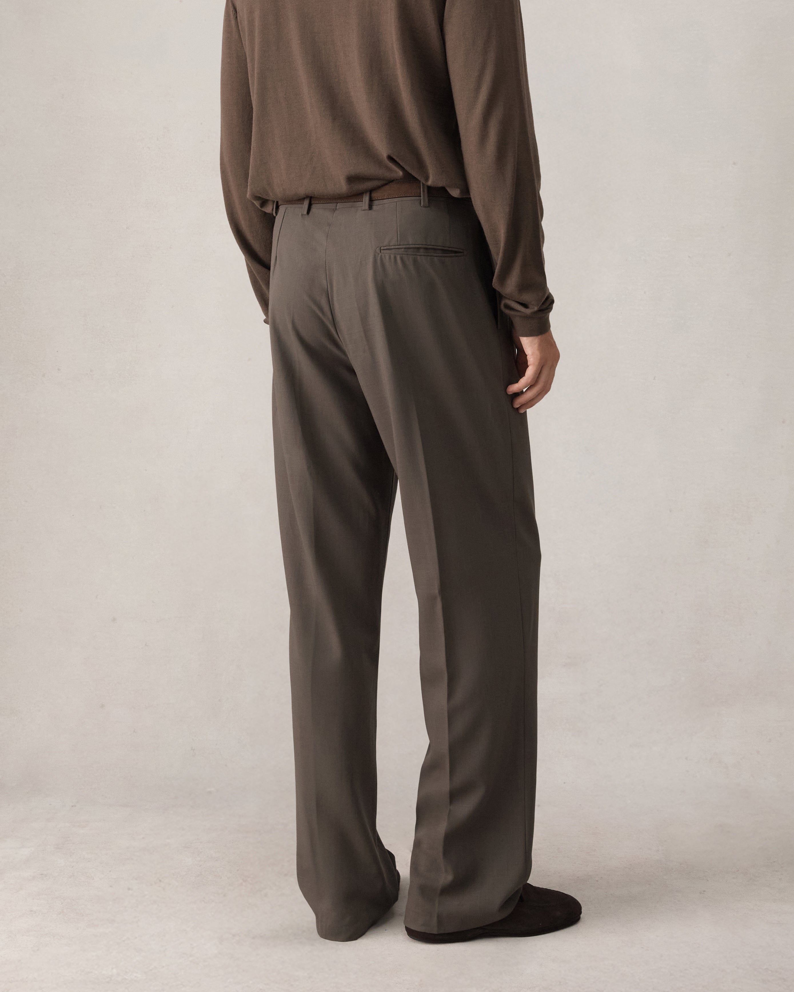 Merino S140 High Twist Trousers - Dark Moss