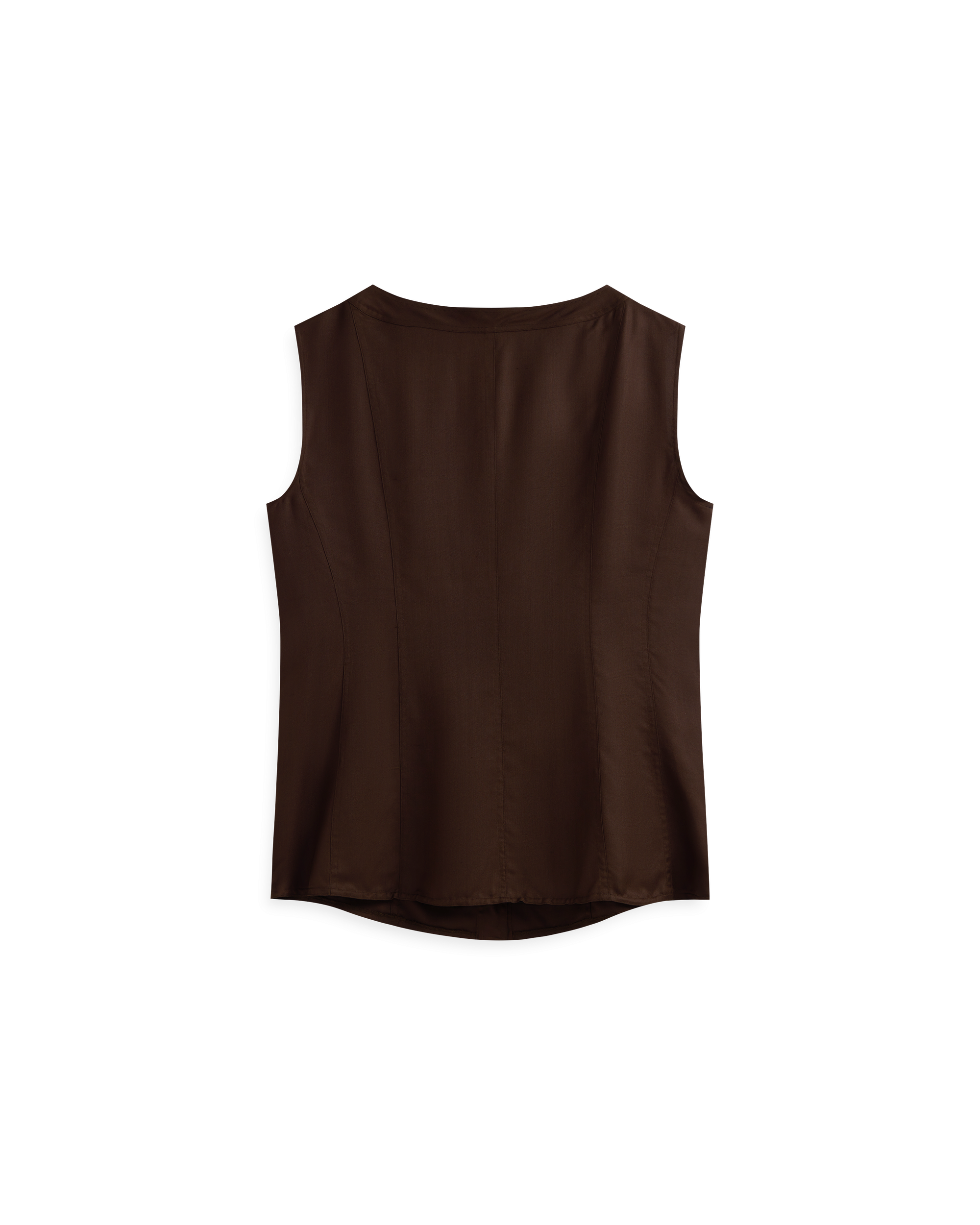 Bodice Top - Chocolate Dupioni