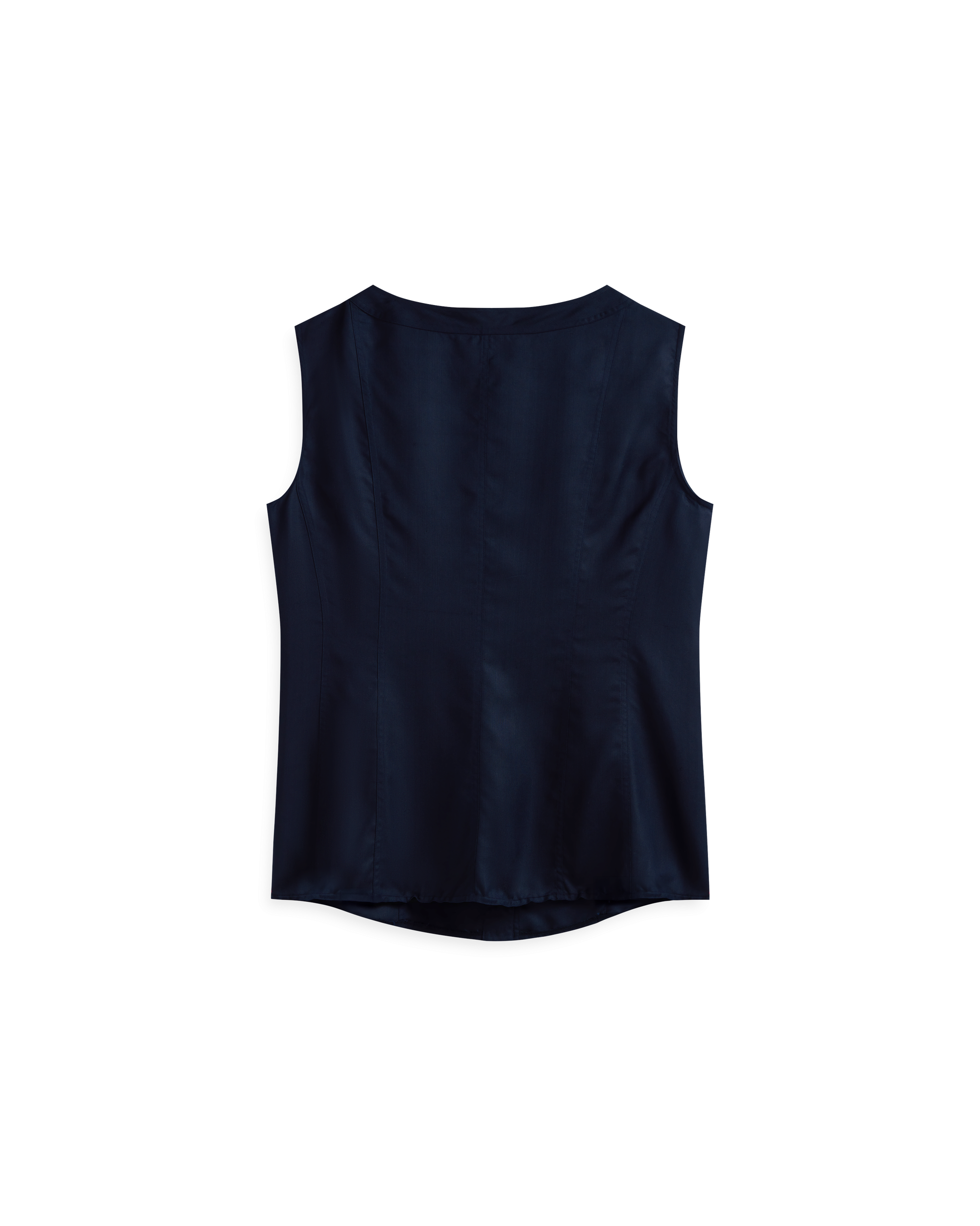 Bodice Top - Navy Dupioni