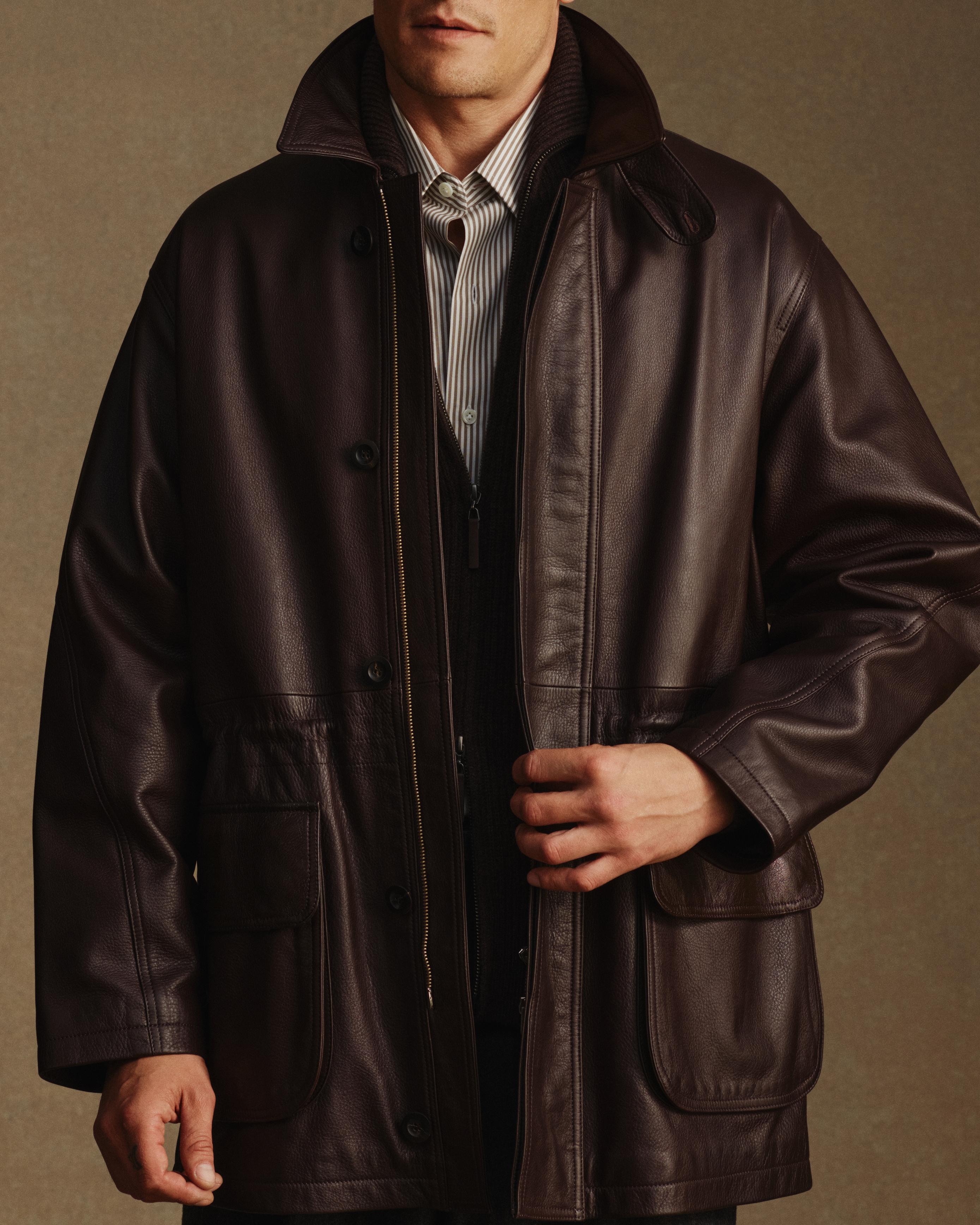Campagna Coat - Chocolate Leather