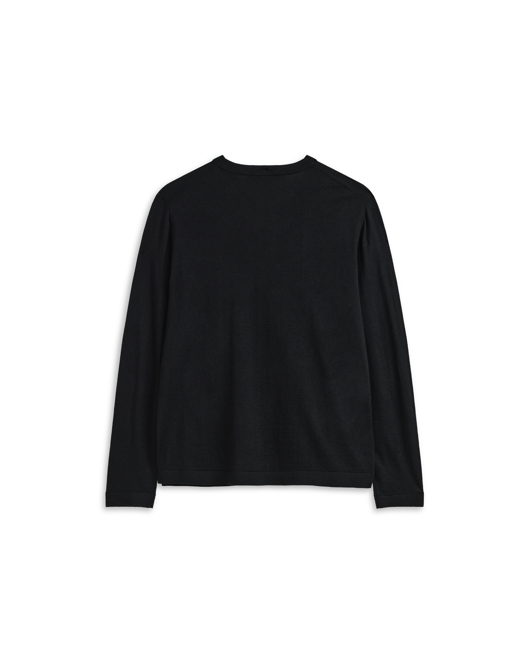 Cashmere Silk Superfine Crew Neck - Black