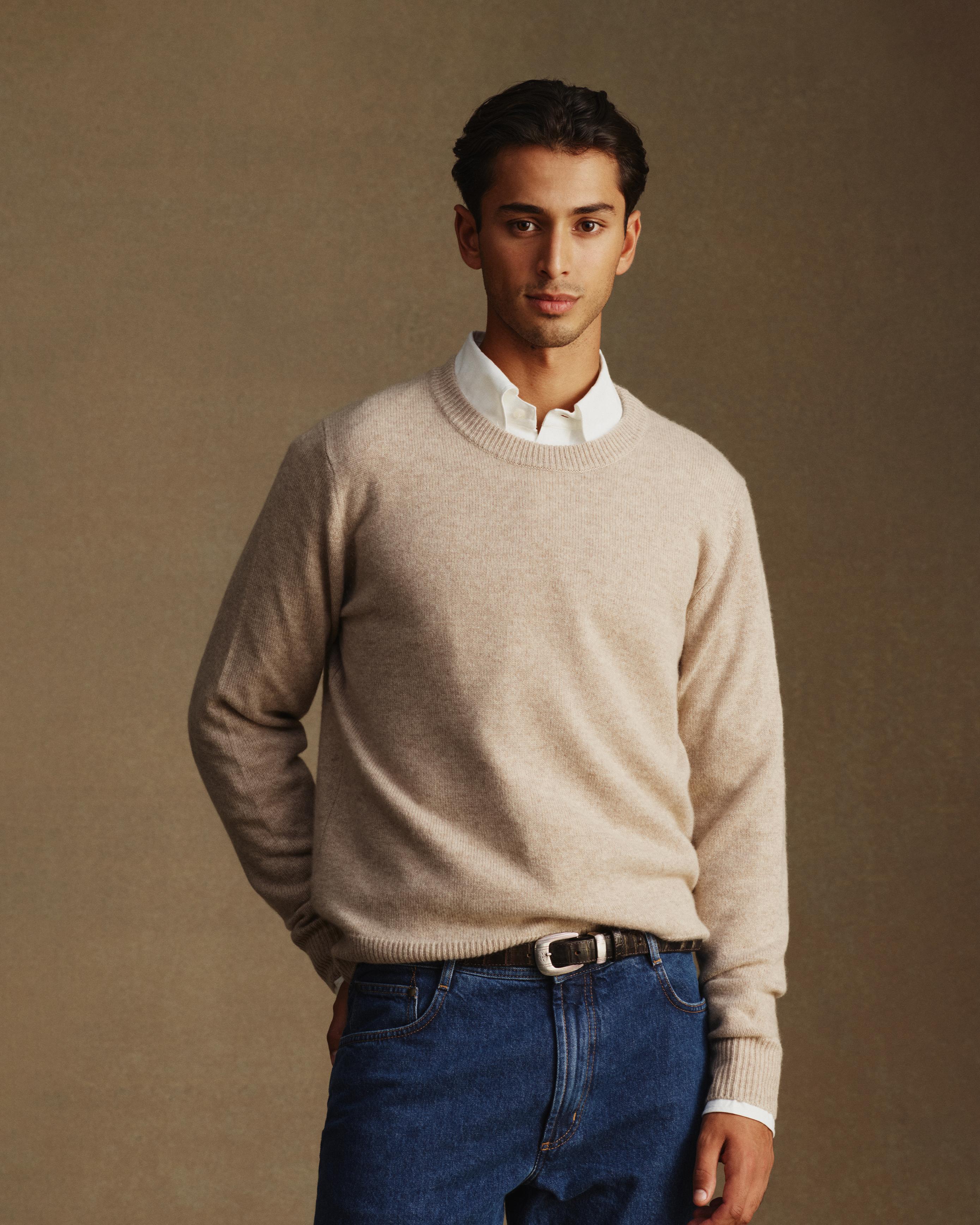 Cashmere Crew Neck - Oatmeal
