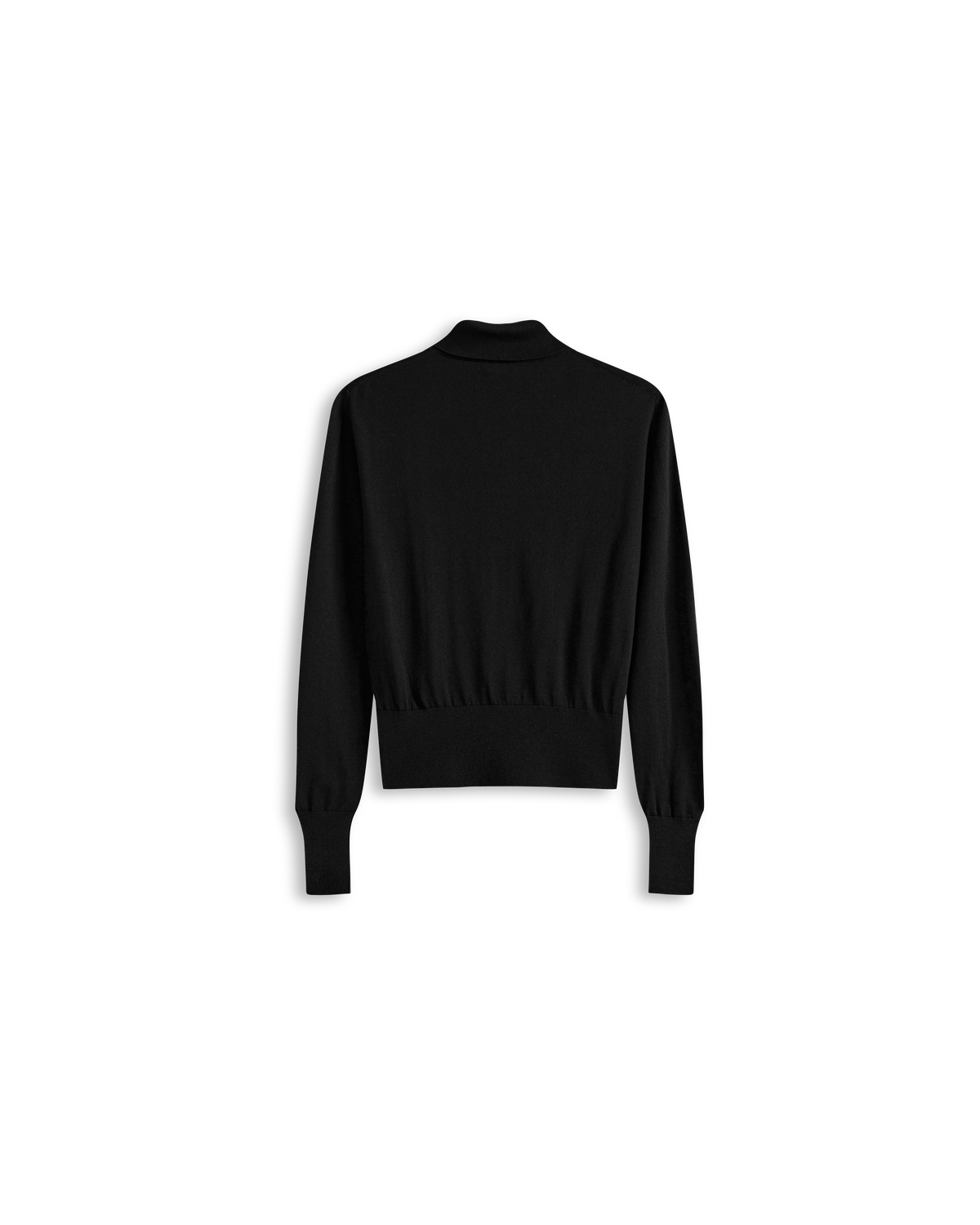 Cass Merino Roll Neck - Black