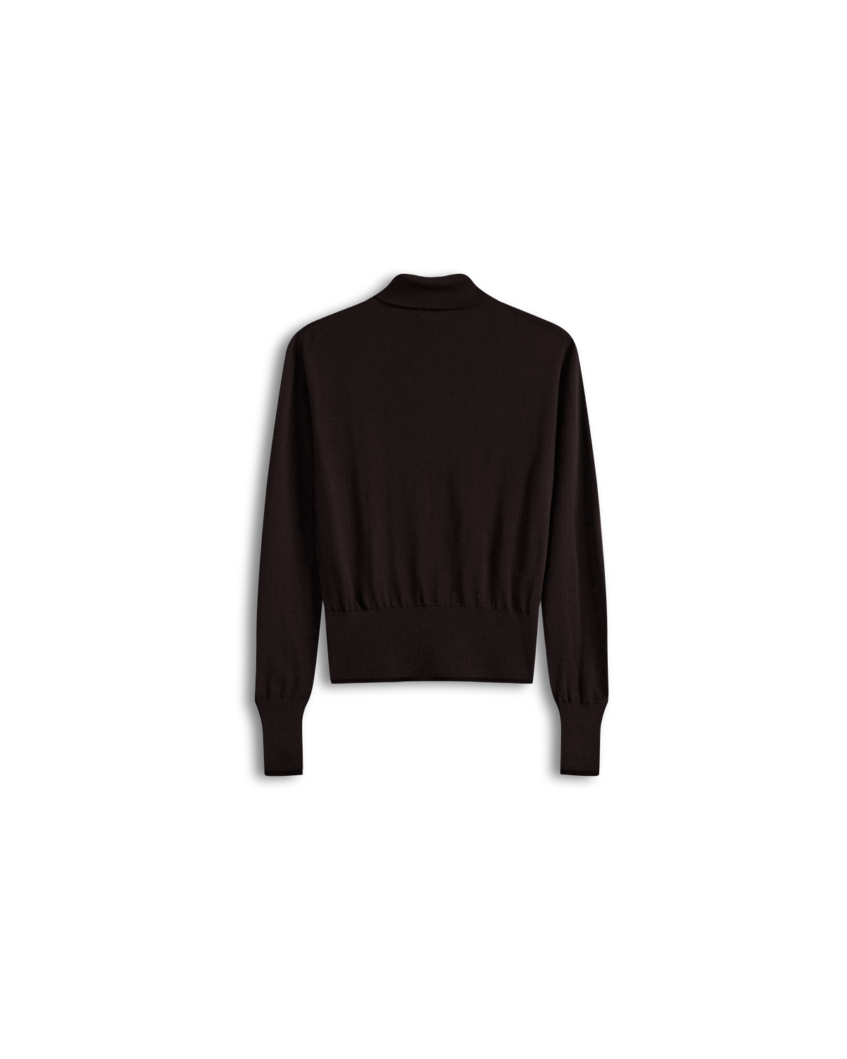 Cass Merino Roll Neck - Espresso