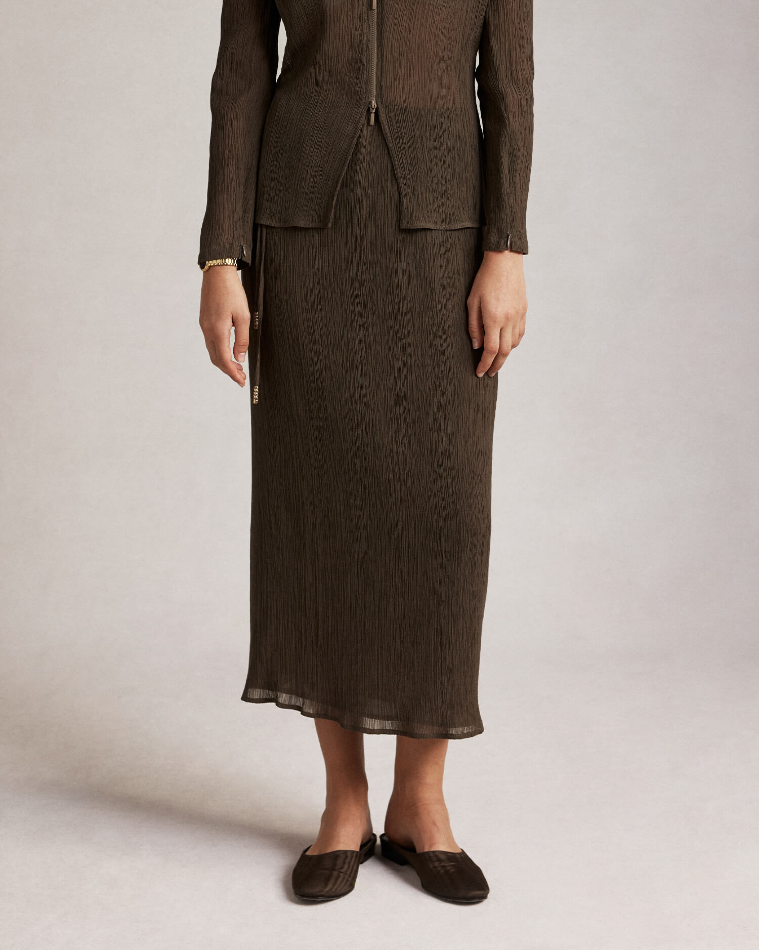 PHOTOCOPIEU】 DRAWSTRING DETAIL TOP (MIA) / SIDE-ZIP LONG