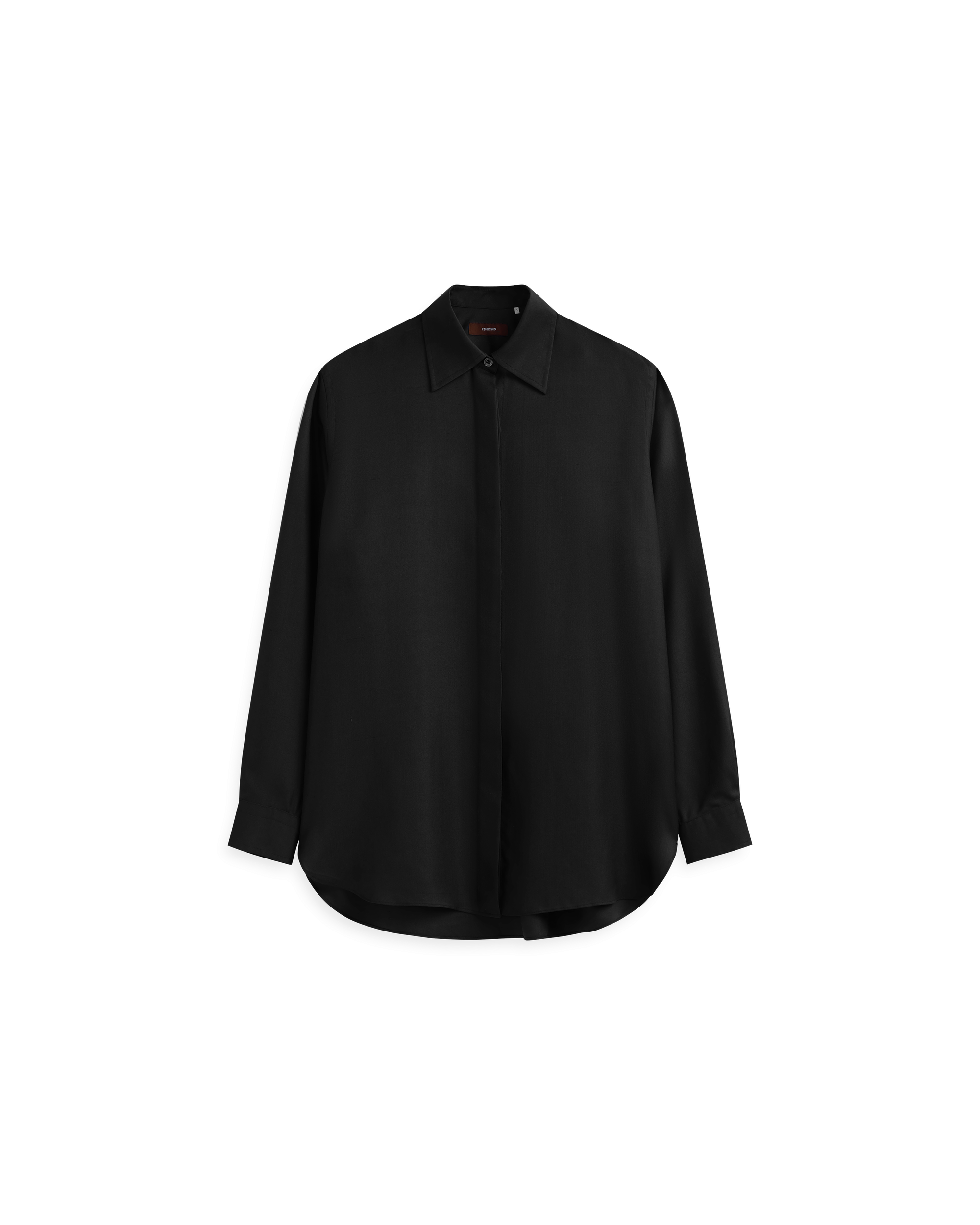 Classic Shirt - Black Dupioni