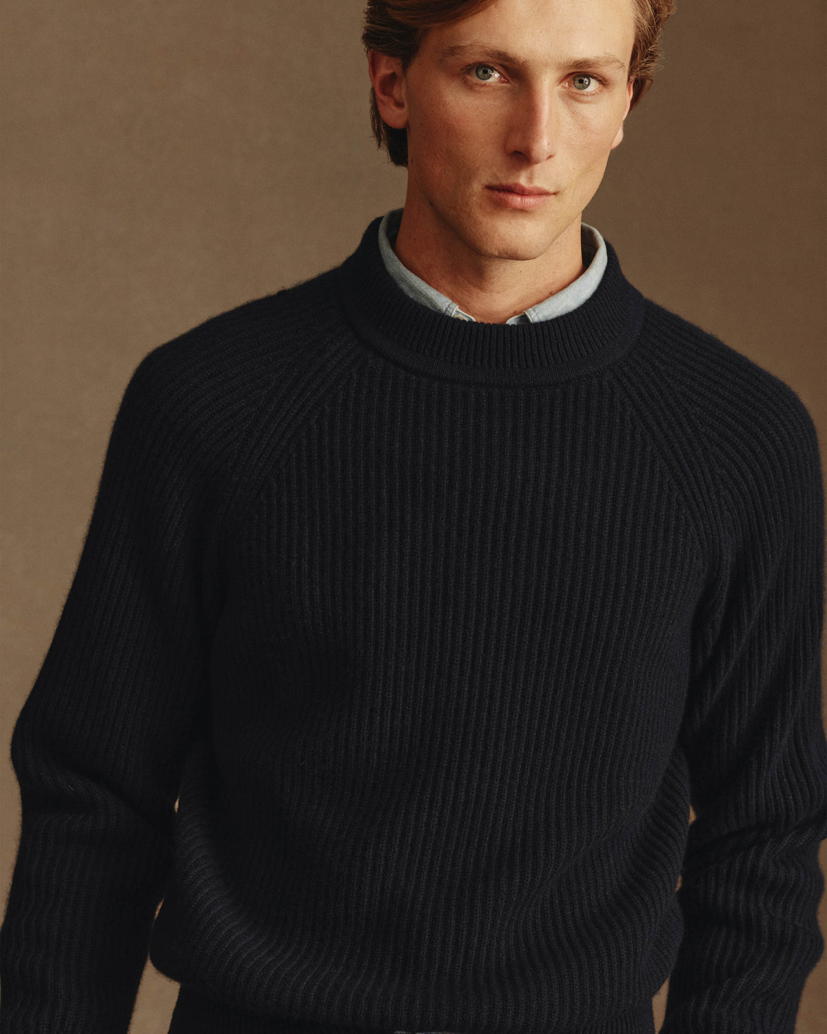 Cormac Cashmere Knit - Navy
