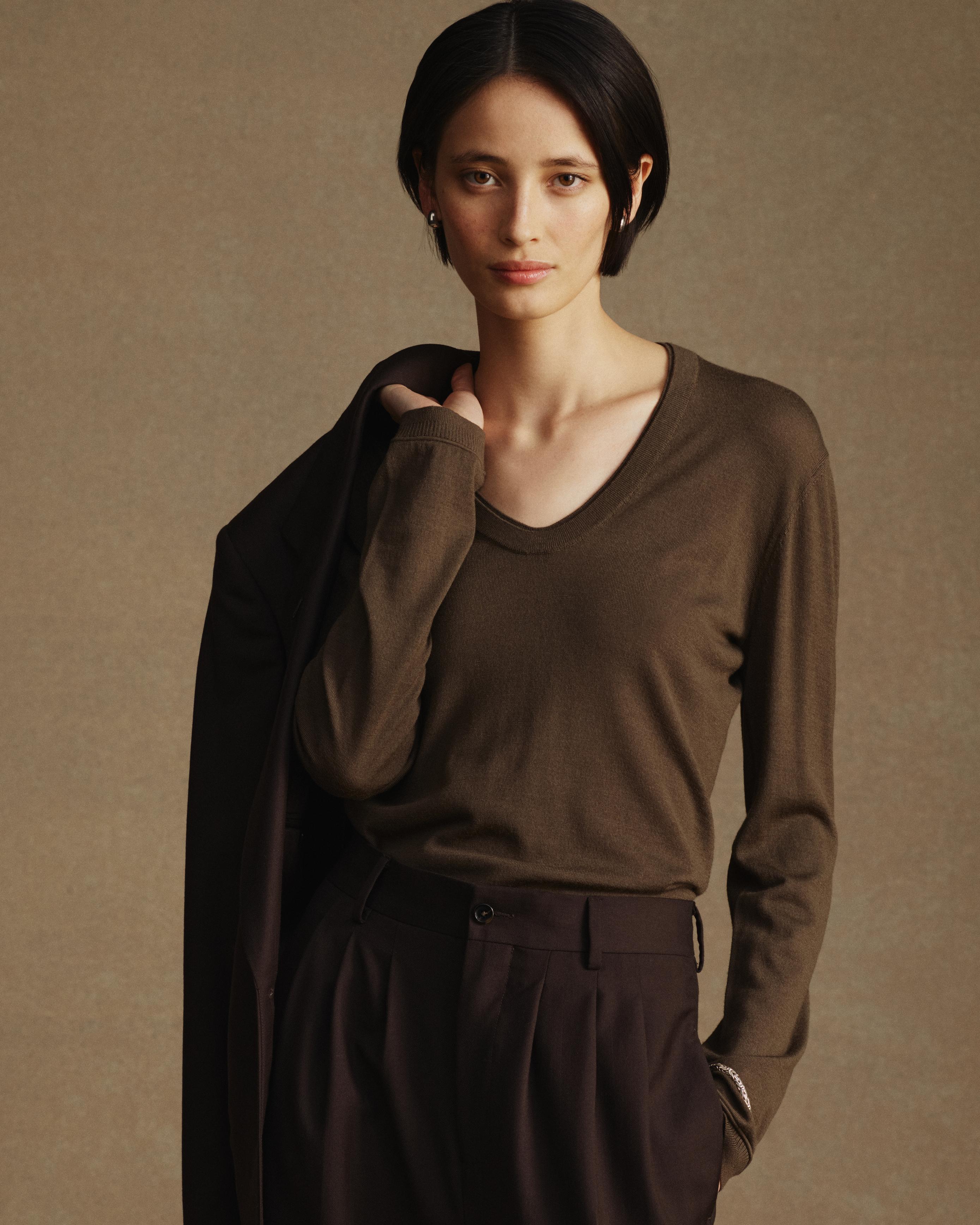 Daisy Merino Knit - Moss