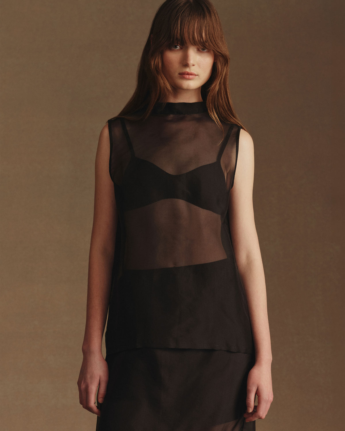 Organza Devon Skirt - Black