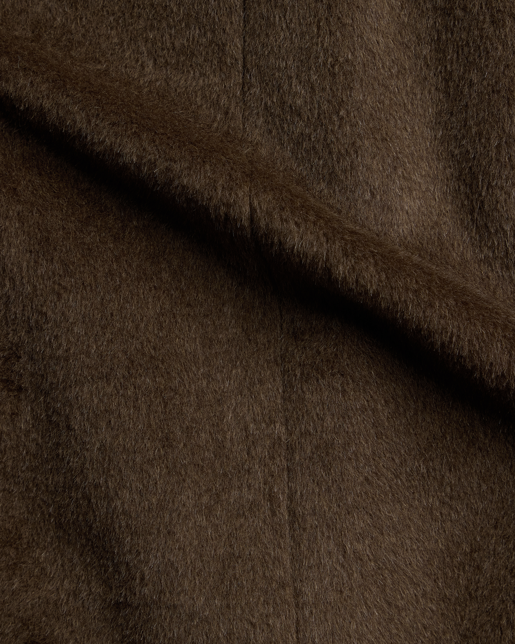 Double Breasted Raglan Overcoat - Brown