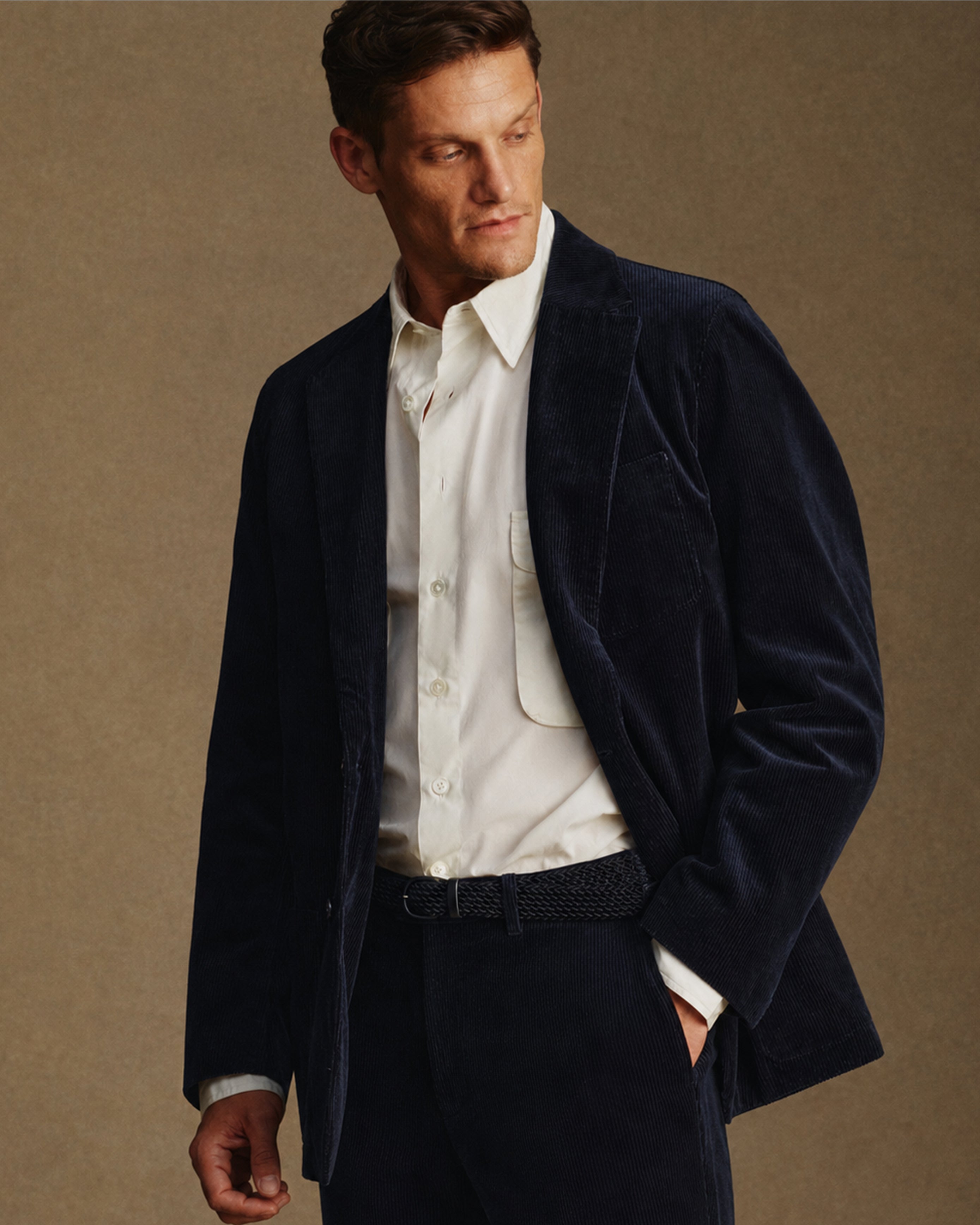Slack Jacket - Navy Cord