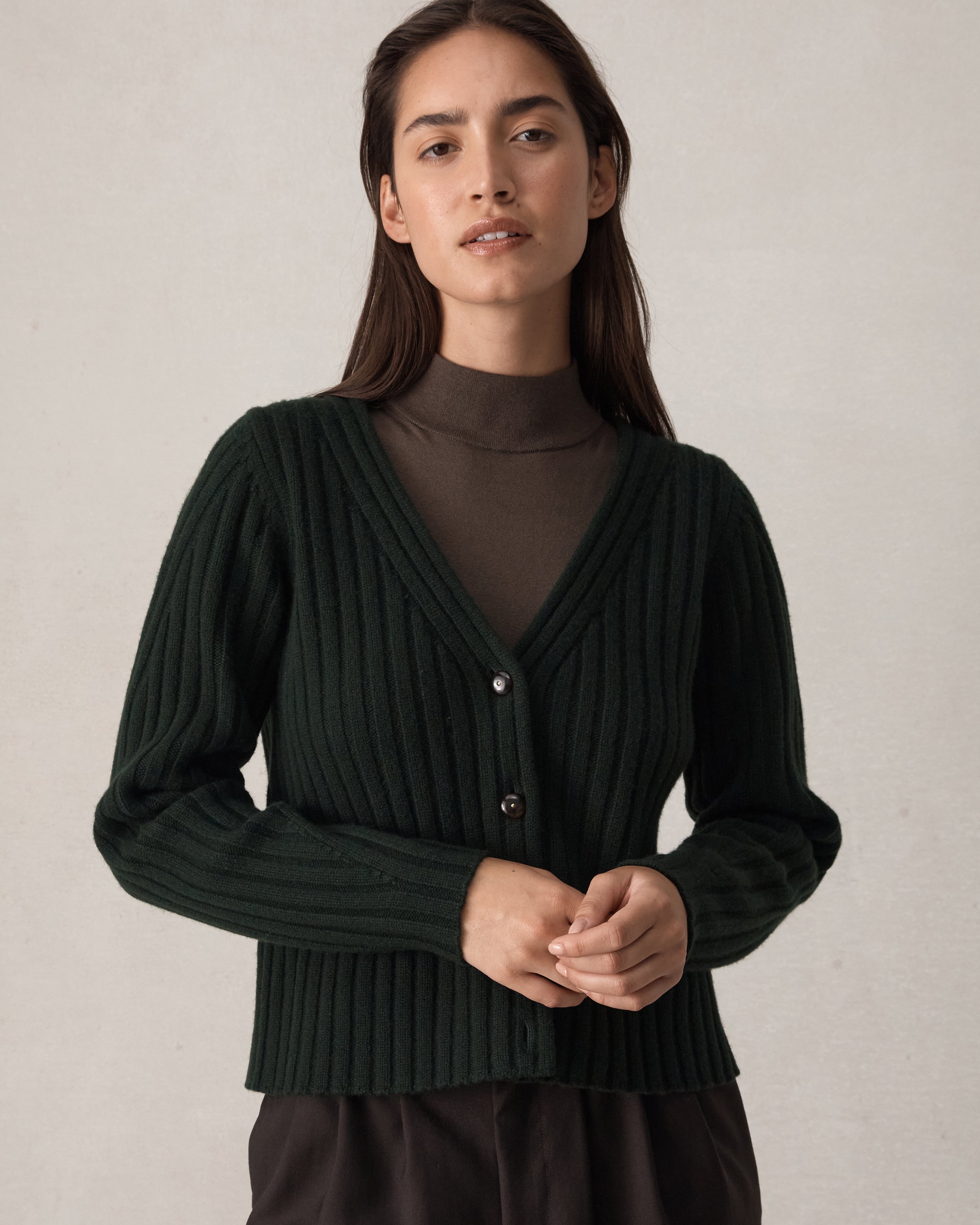 Eloise Cardigan - Forest Green