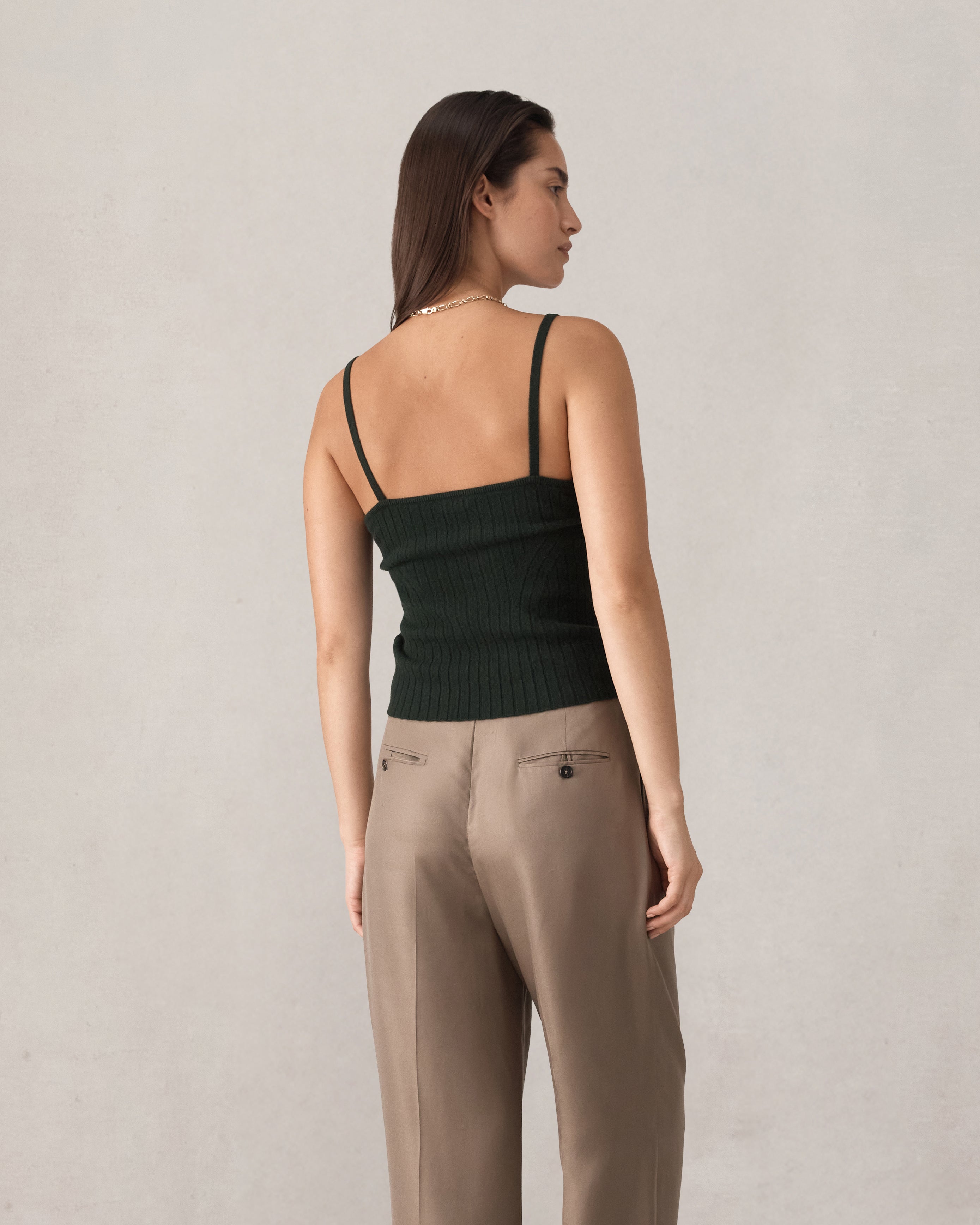 Eloise Tank - Forest Green