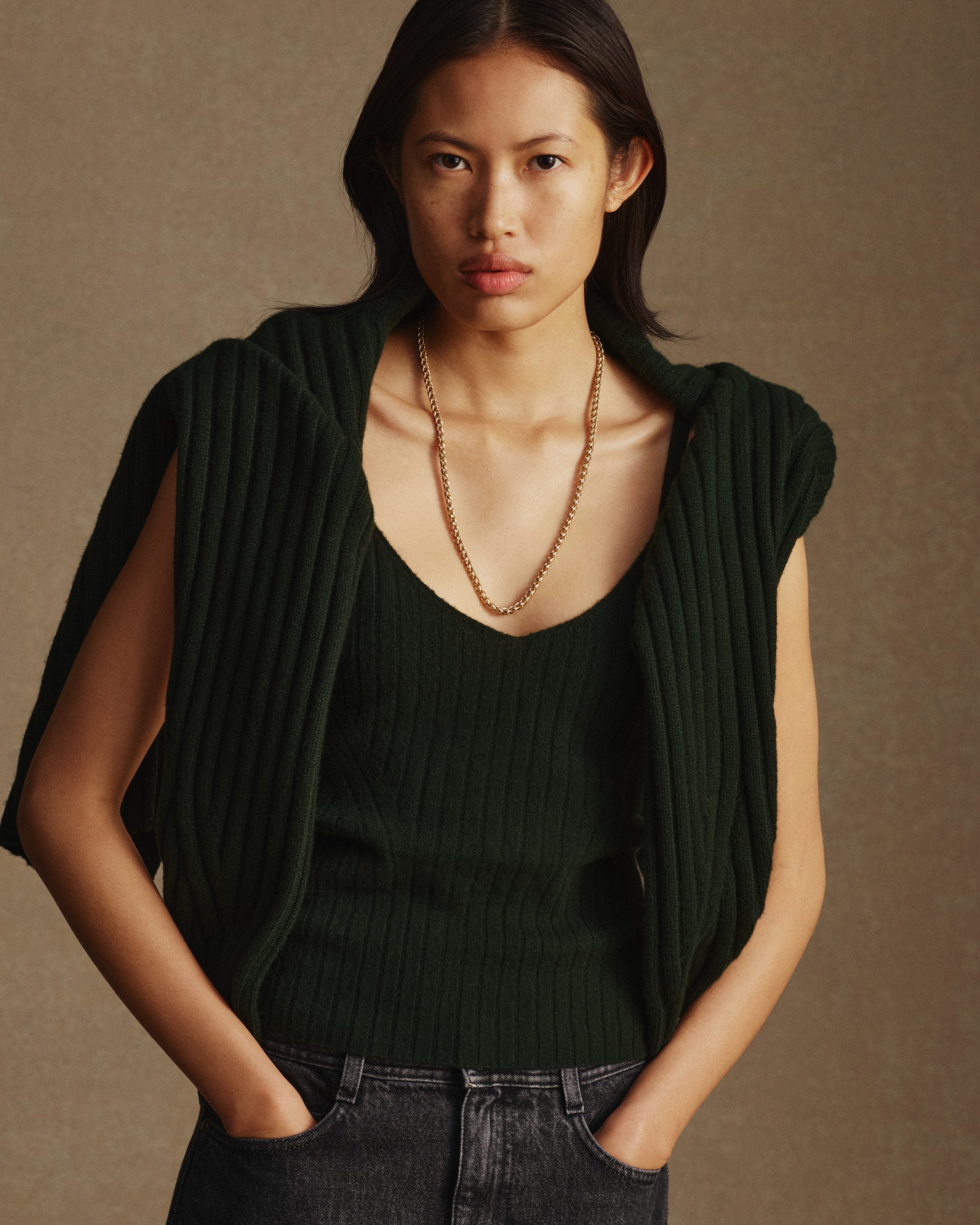 Eloise Cardigan - Forest Green