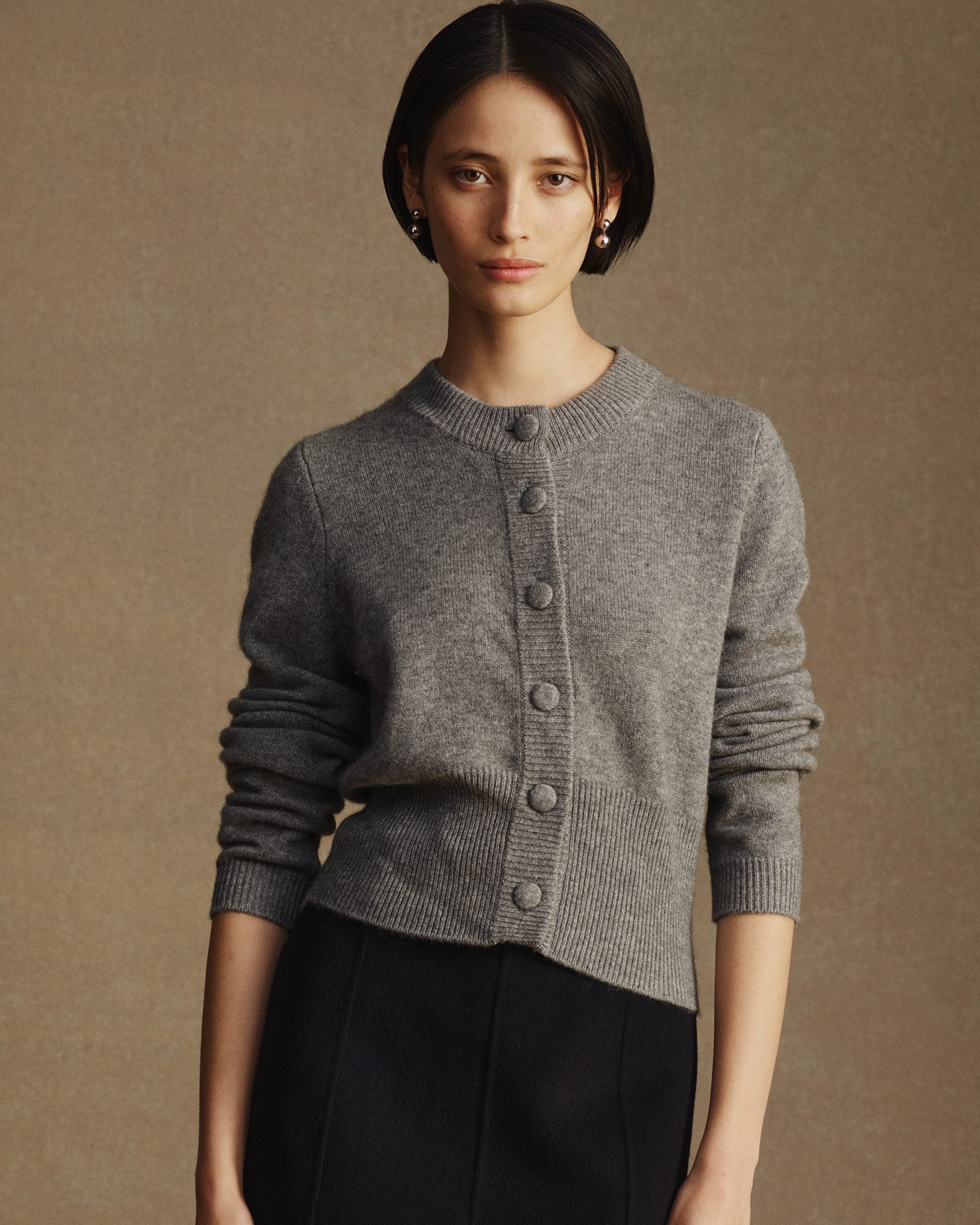 Emily Cardigan - Grey Marle
