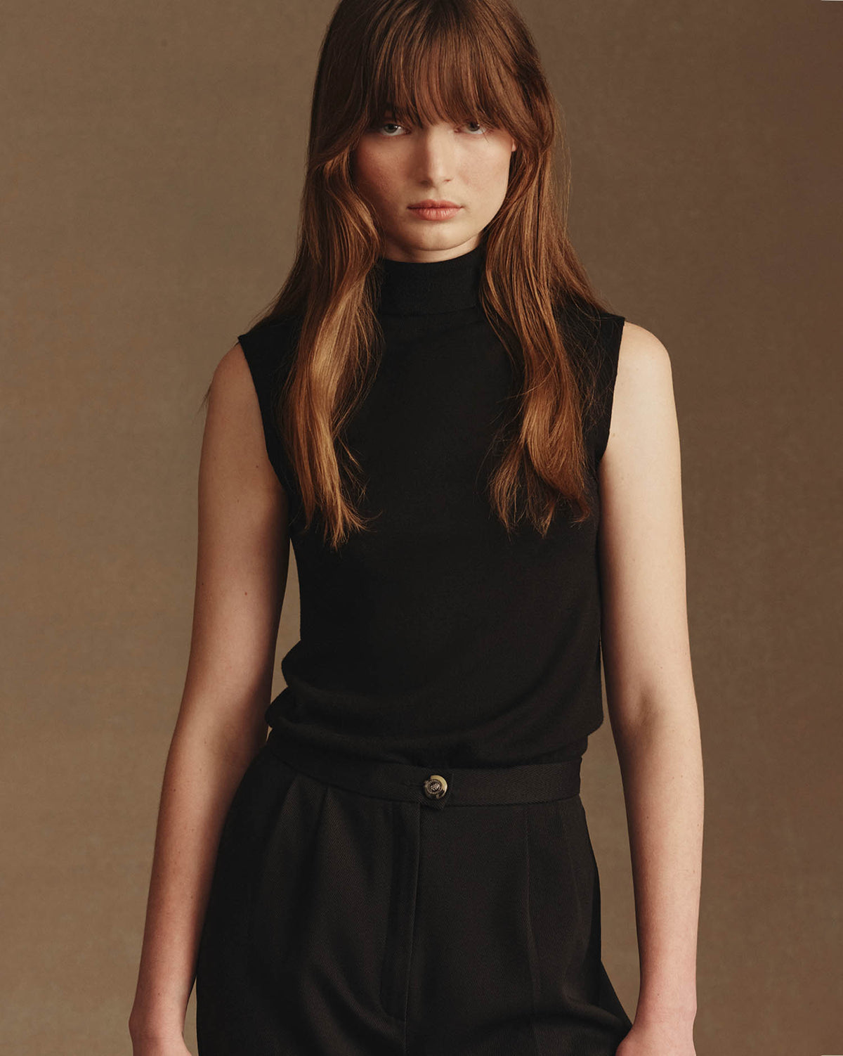 Essie Merino Turtle Neck - Black